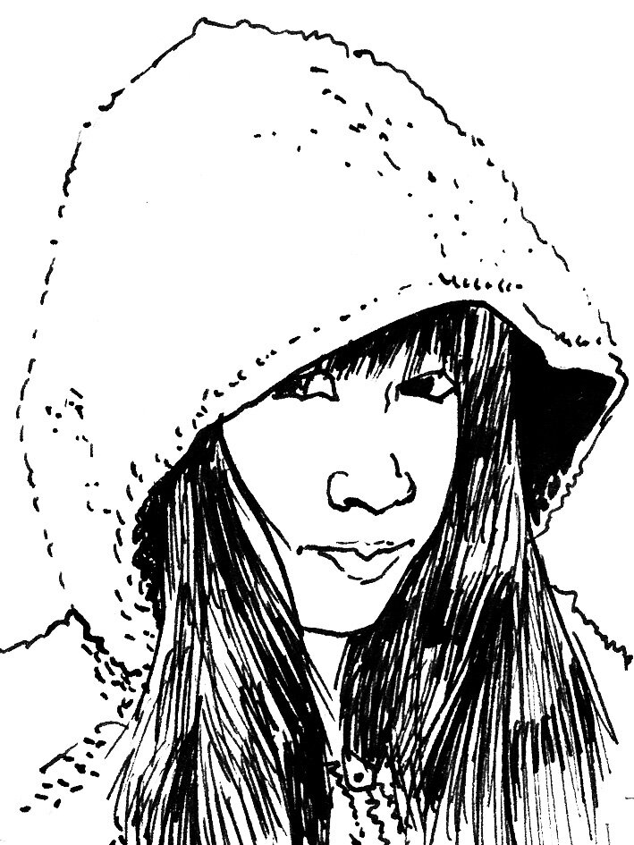 A portrait of one of the young editors of Early Harvest magazine Issue 6, 2017.