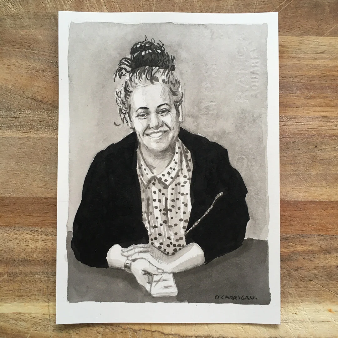 A portrait illustration by Simon O'Carrigan. (Copy)