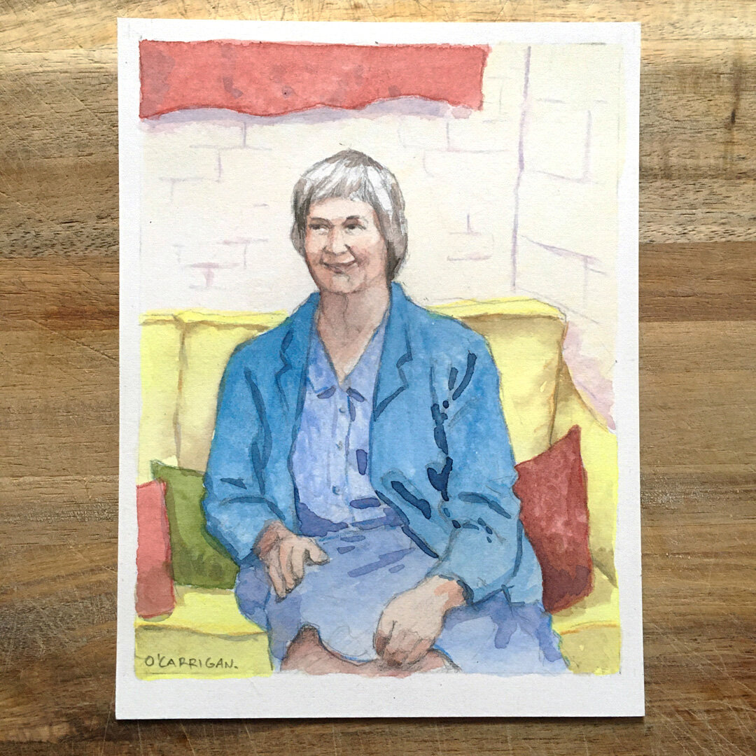 A portrait illustration by Simon O'Carrigan. (Copy)