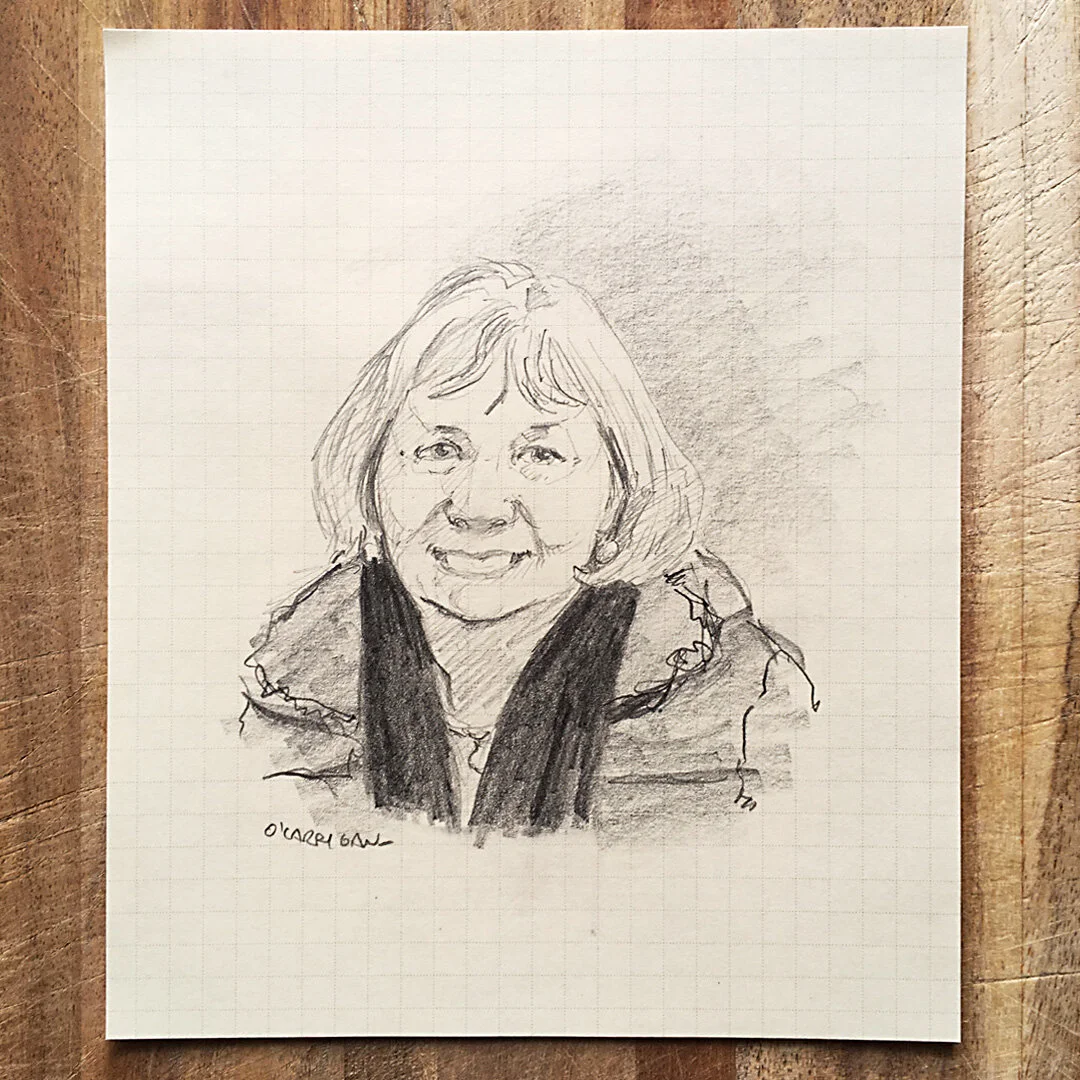 A portrait illustration by Simon O'Carrigan. (Copy)