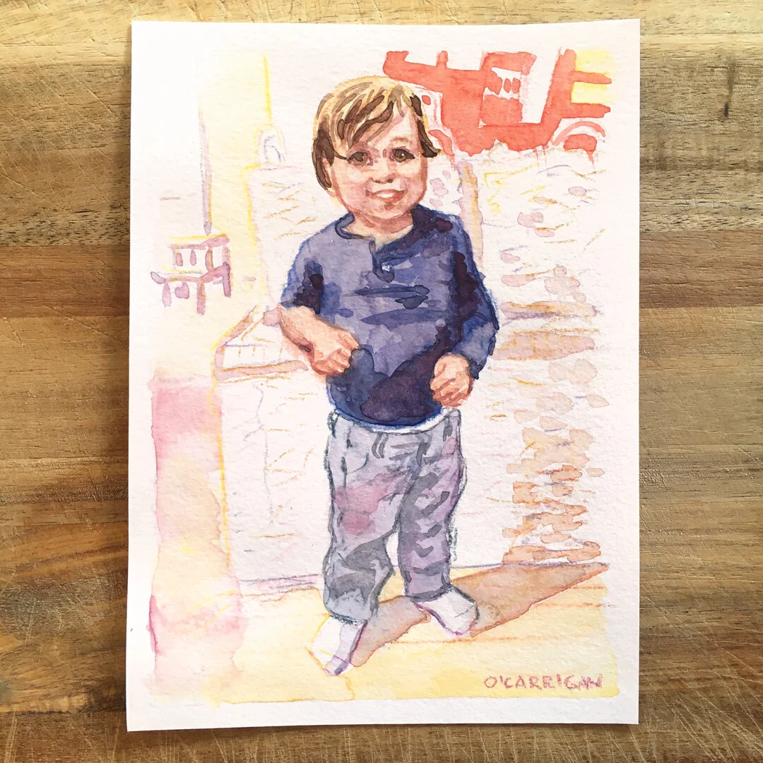  An portrait illustration by Simon O'Carrigan for his Pandemic Portrait project, commissioned during the 2020 Coronoavirus Pandemic. 