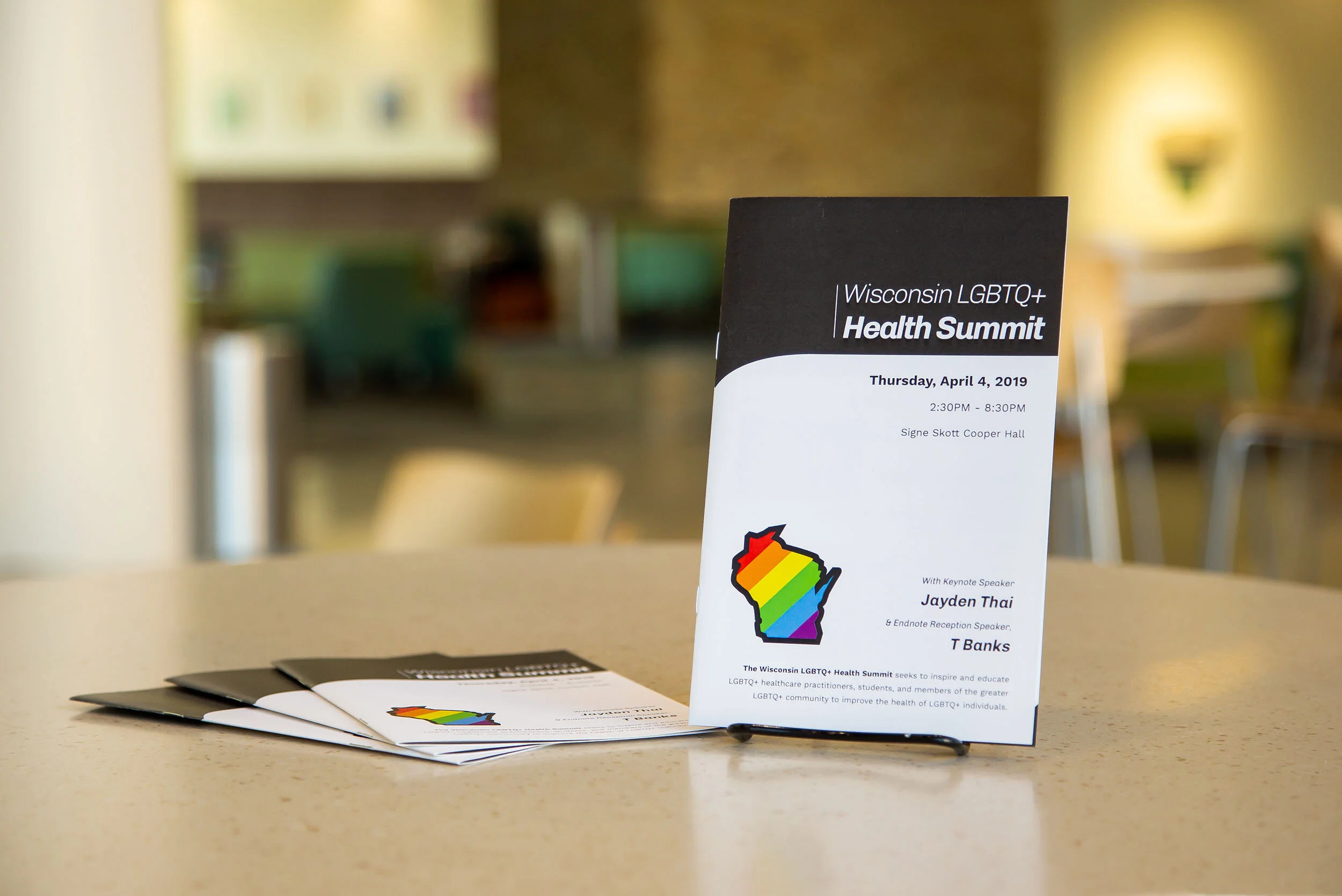  Print and digital marketing and event materials for the first LGBTQ+ Health Summit in 2019. 