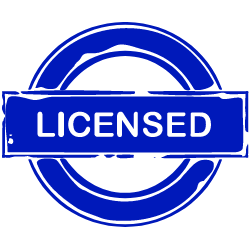 Icon showing an approved training badge representing an American Red Cross licensed program