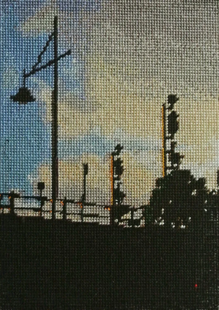 SOLD Bridge at Dusk, Footscray ( 215 x 300) Copyright © 2016 Jessie Deane