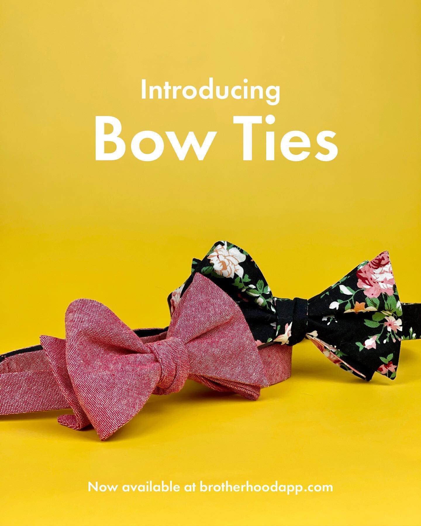 Quality bow ties. For just $14. What&rsquo;s not to love? Shop link in bio!
&mdash;
#brotherhoodappco #brotherhoodties #shopbrotherhood #brotherhoodbowties #bowtie #bowties #dapper #suitandtie #neckties #floralties #ties #knitties #menswear #mensfash
