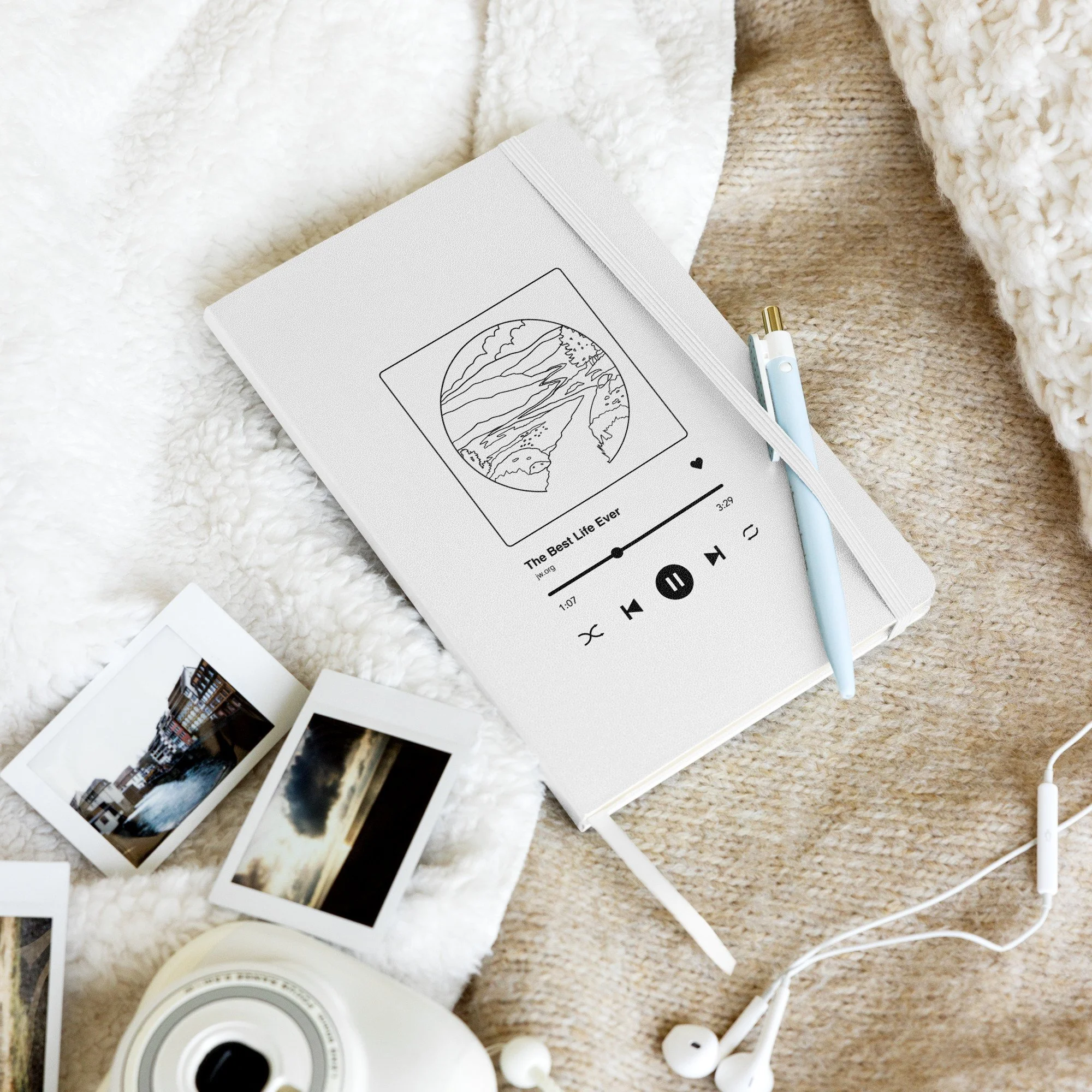 Best Life Ever Music Player Notebook