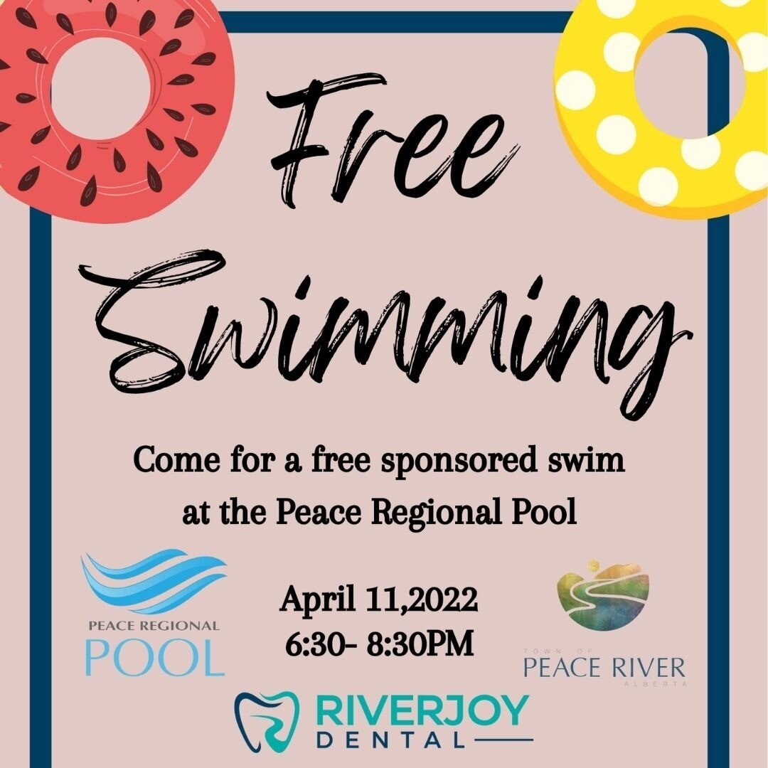 We are proud to be able to sponsor a free swim on April 11! 
#freeswim #justkeepswimming