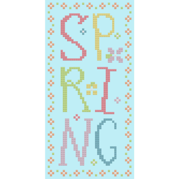 Spring Freebie  |  Stitch Count: 39 x 81