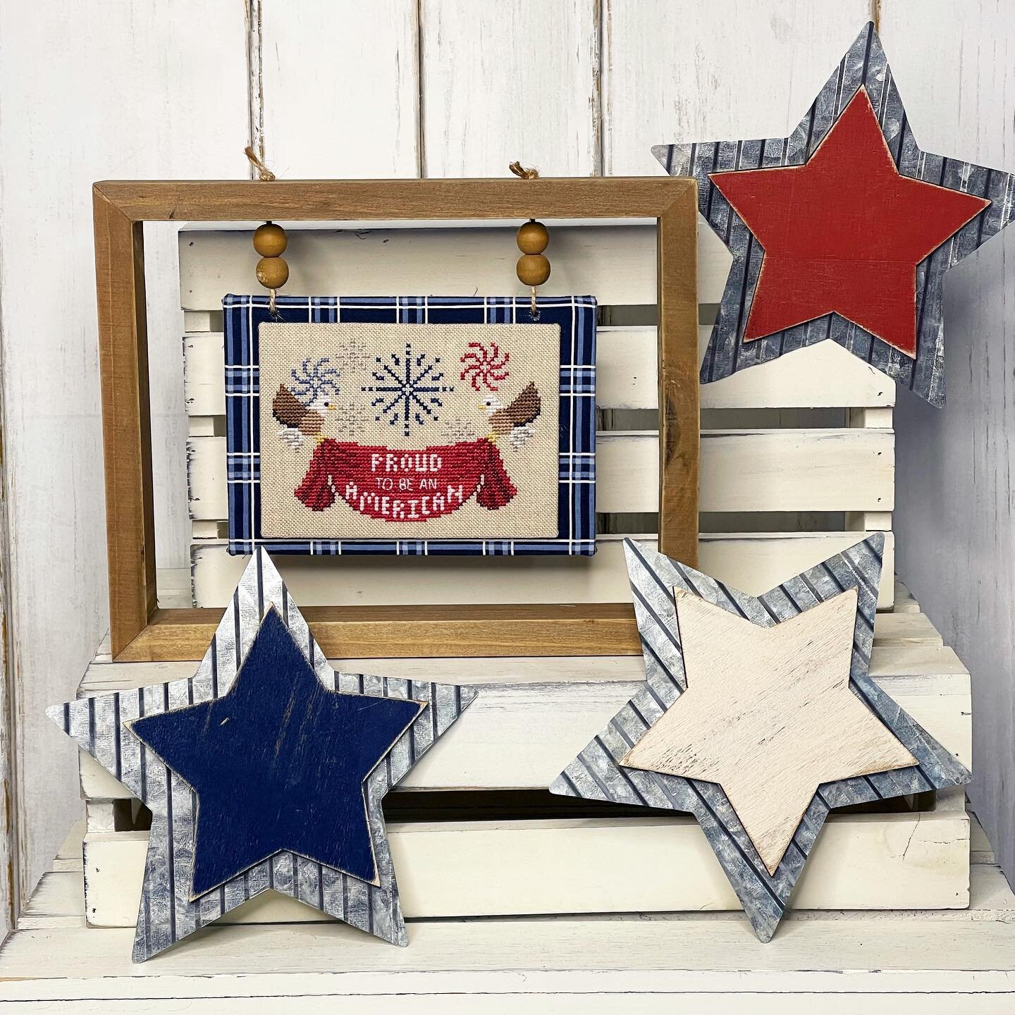 This design is one of eight in our new Proud to be an American book! It was released at Nashville Needlework Market.

#littlestitchgirl #nashvilleneedleworkmarket2023 #nashvilleneedleworkmarket #basicstitches #basicstitchesonflosstube #flosstube #the