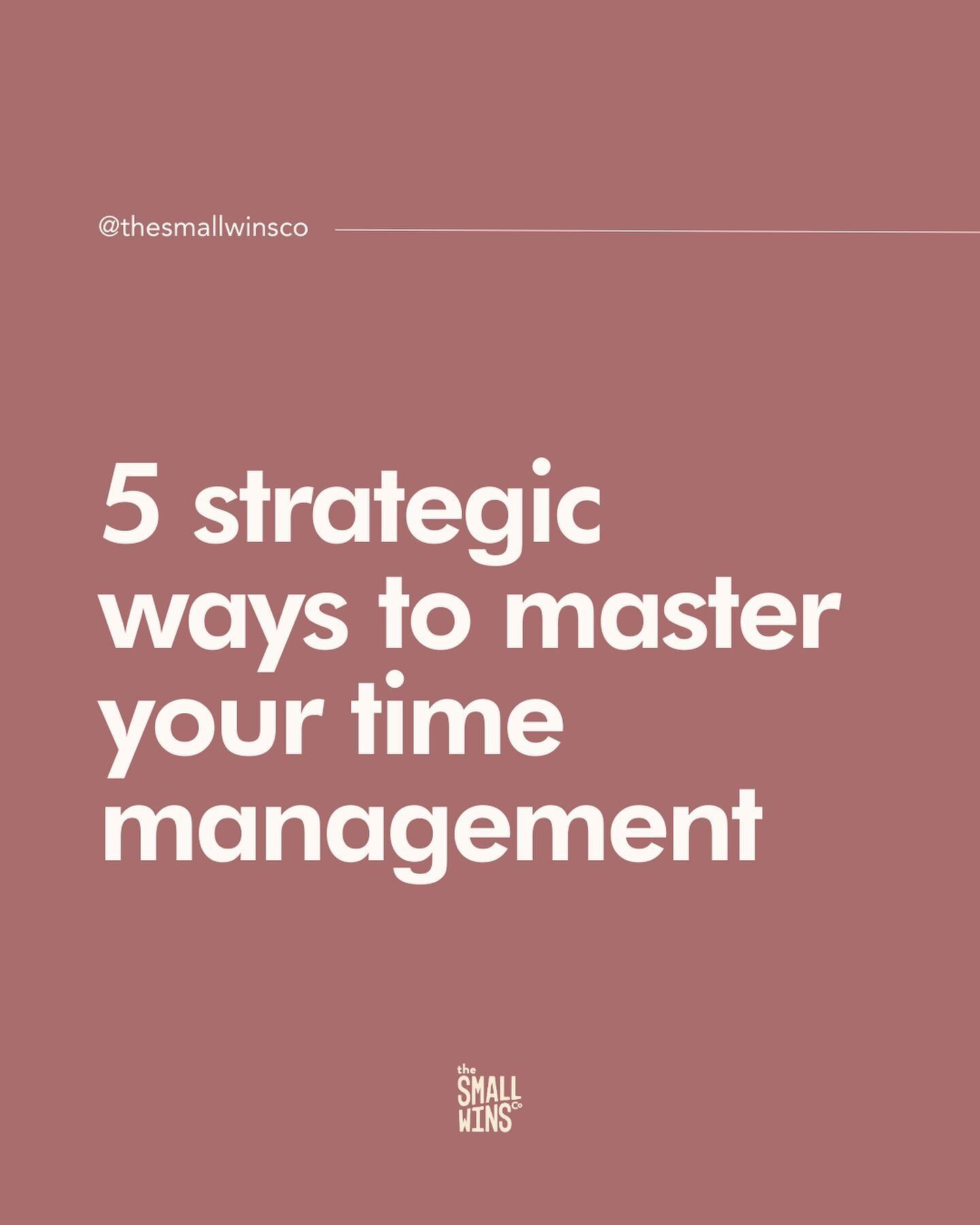 [SNEAK PEEK] 

Here&rsquo;s what my Simplify Your Systems course students have learned over the last two weeks. (Swipe left ⬅️)

Which time management strategy will you test out? 

[ 📌 save this post to try all 5!]

Let me know below ⬇️ 

#thesmallw