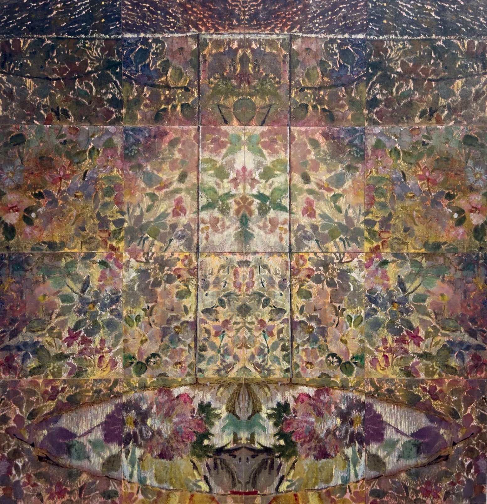 Bella Easton - Garlic and Sapphires oil on 16 panels of linen 2025 100 x 95 cm
 £3,600