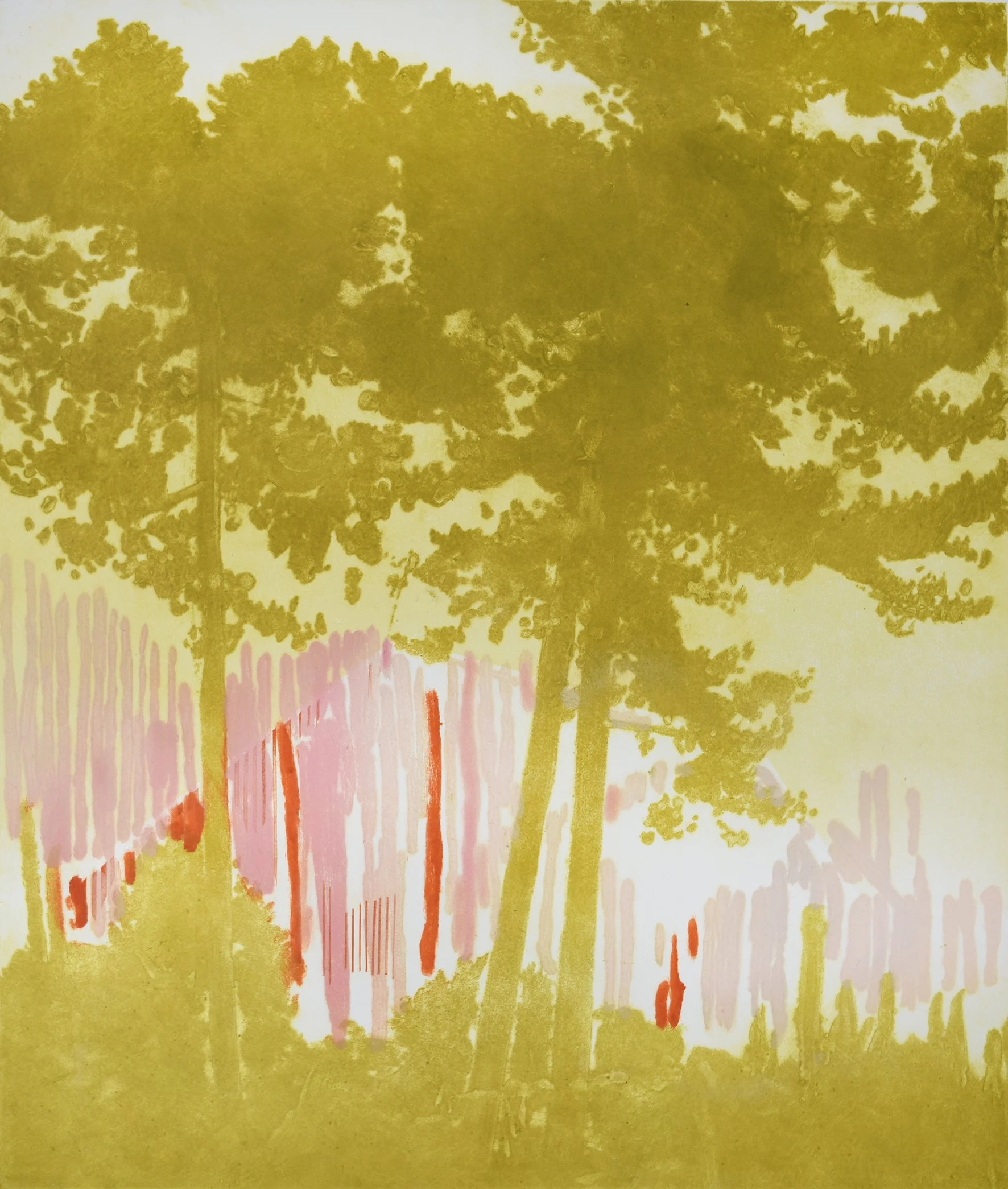 A High Pitch Light, ed.25 
collagraph and block-print
image size: 69 x 58.5 cm
paper size: 85 x 74 cm
£1,950.00 unframed £2400.00