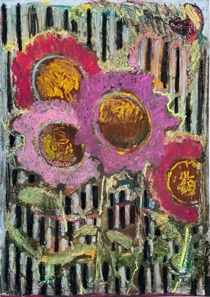 'Drown out' 2026, oil pastel on paper, 42cm x 59.5cm.jpeg