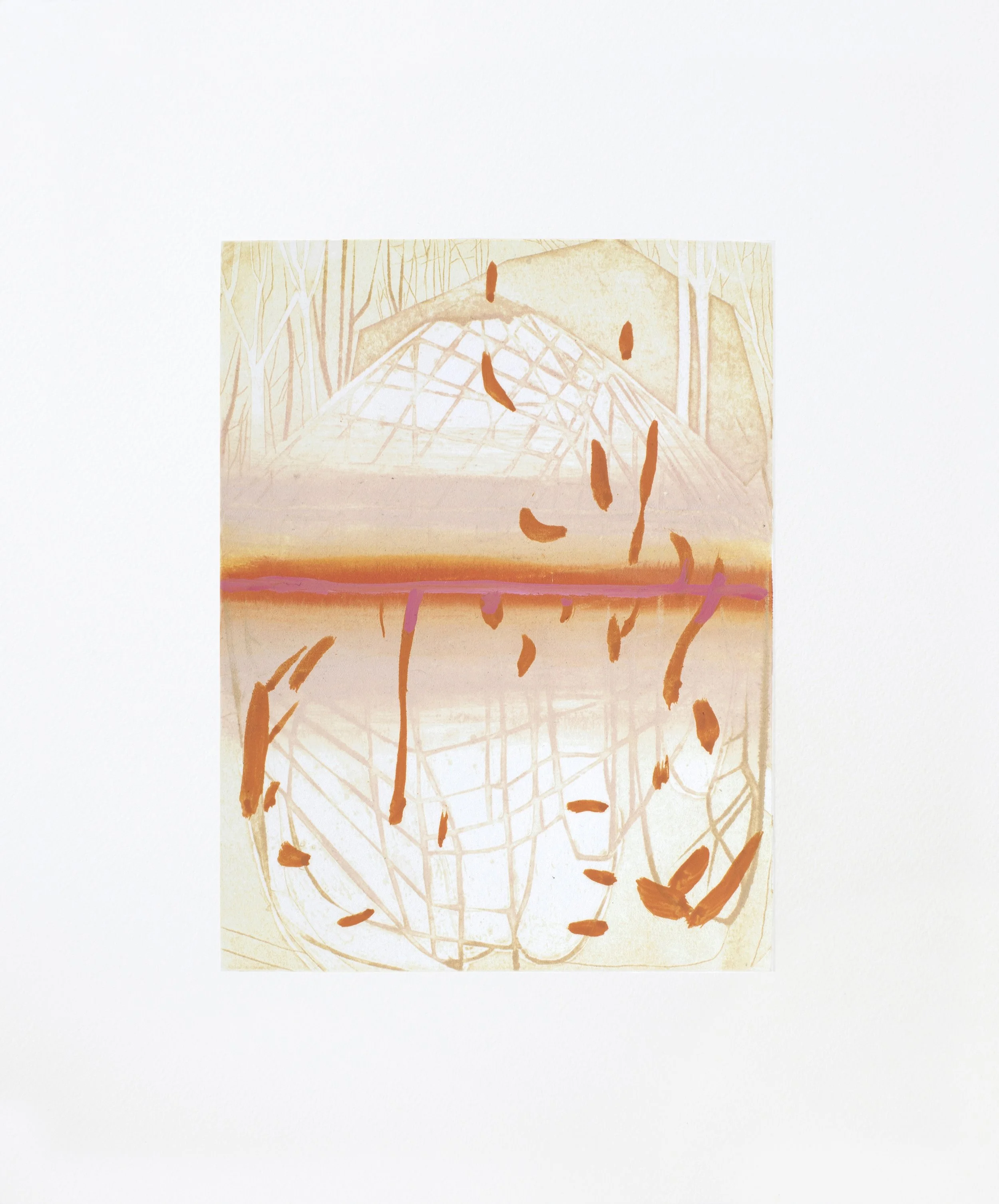 Reflect Up, Ed. 25
collagraph and hand colouring
image size: 24 x 18cm
paper size: 40 x 33cm
£575.00 unframed £725.00