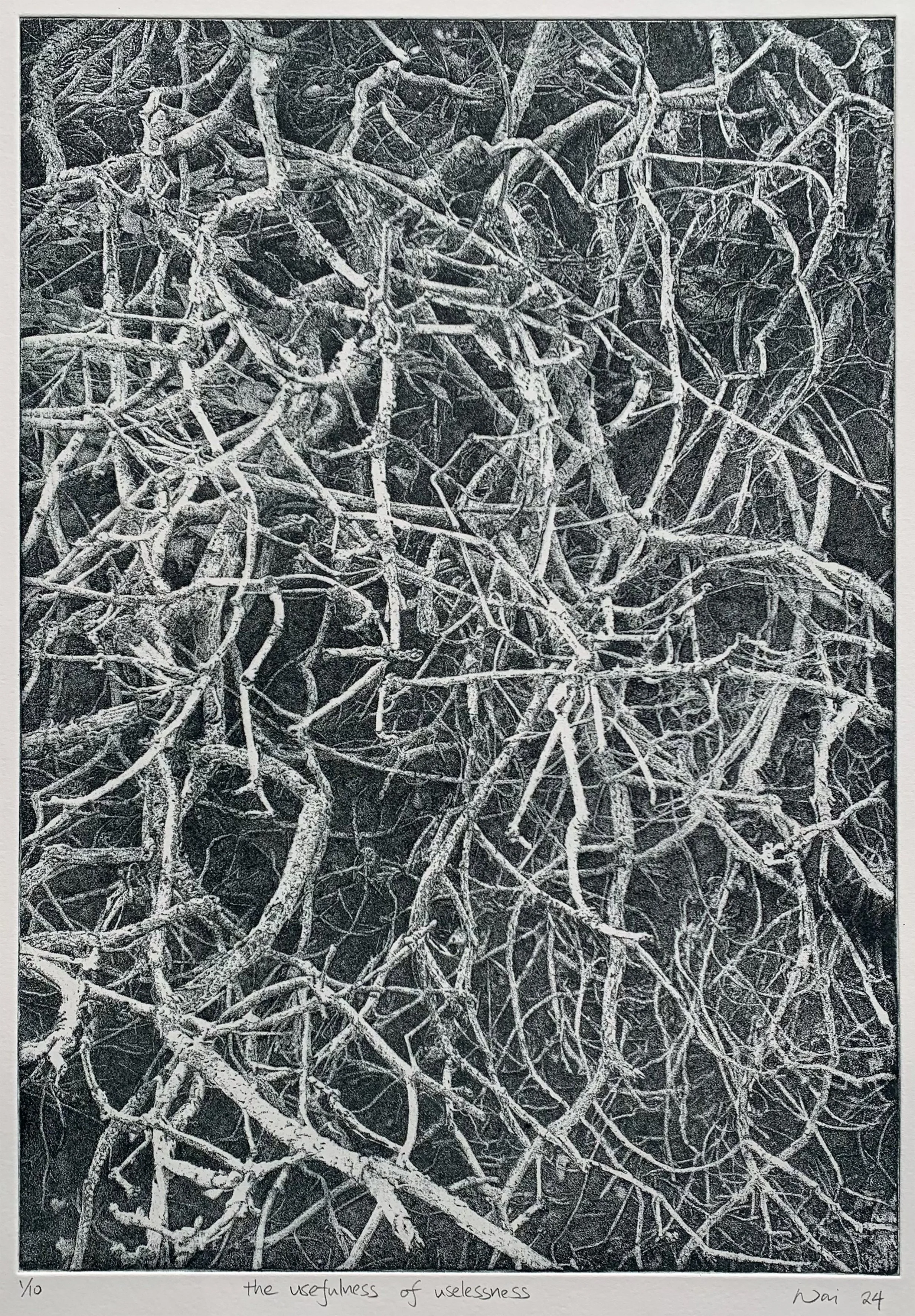 Wai Wong 
The Usefulness of Uselessness 
Hard Ground Etching 
Paper 67 x 47 cm 
Image 41.5 x 28.5 cm 
Edition 10 
£ 400 unframed 
£ 550 framed