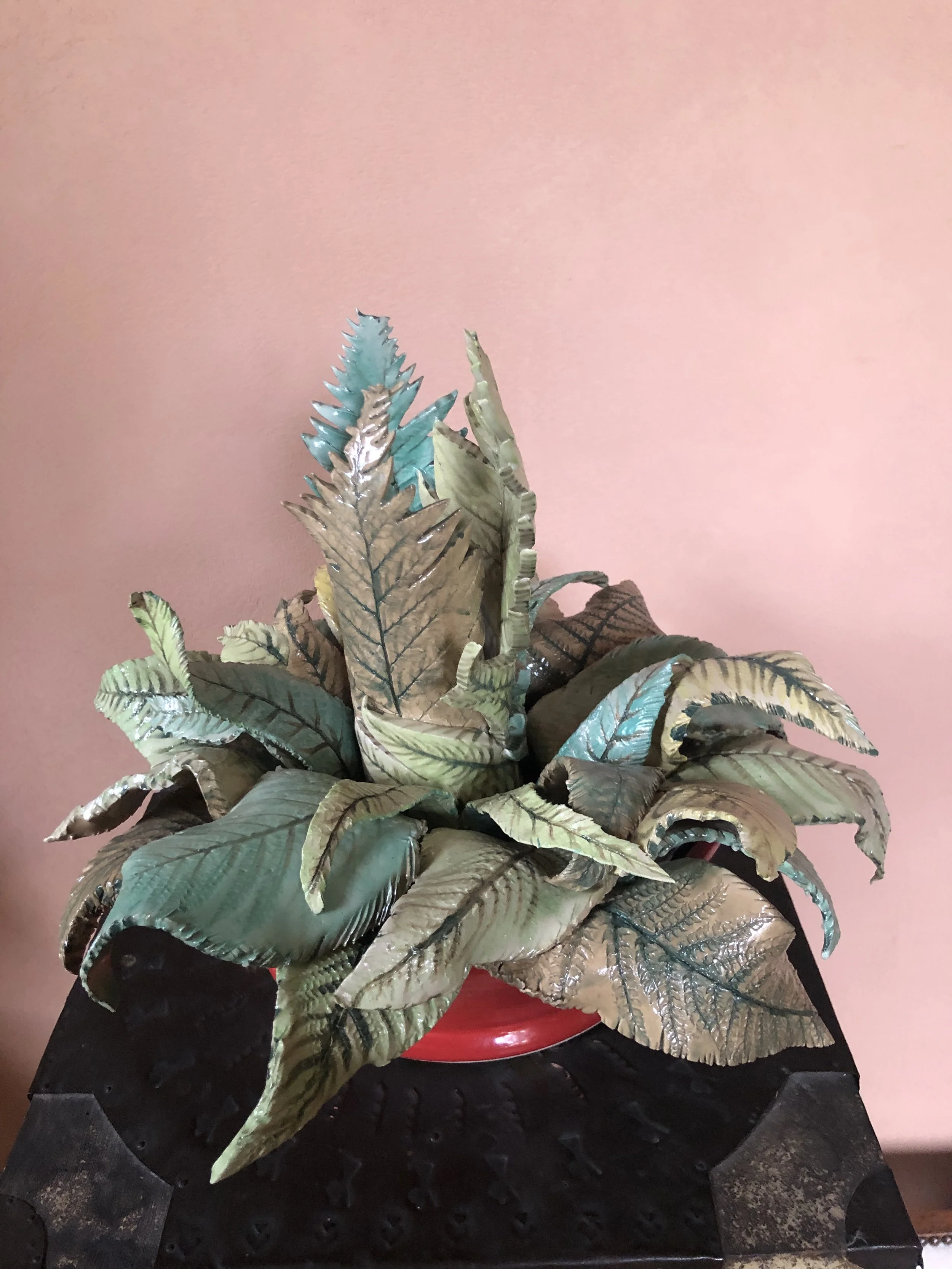 Kate Braine  
Green Ferns in a Pot  
Ceramic  
£ 700 SOLD