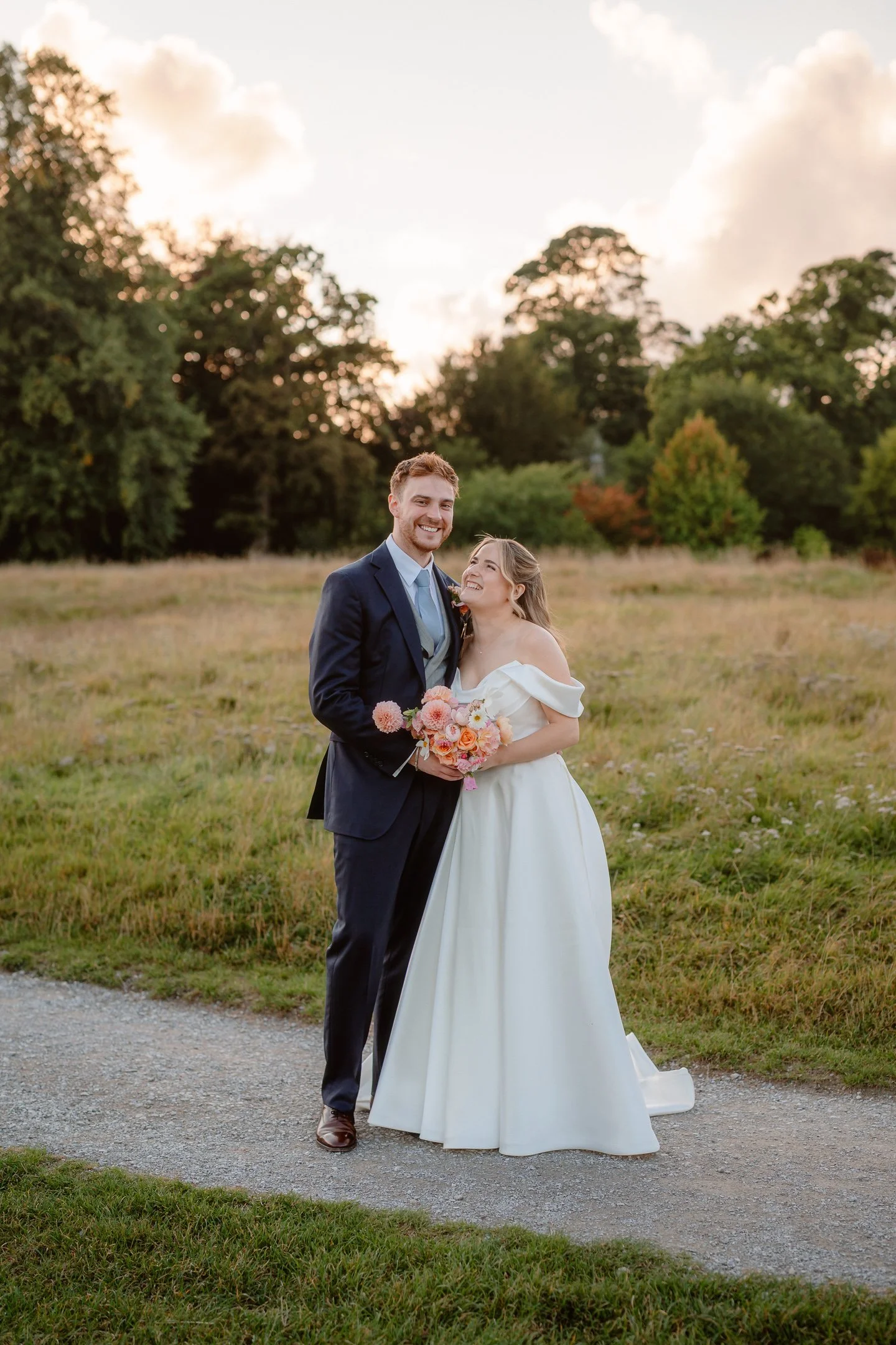 Bride and Groom at Bolton Abbey - Ilkley Wedding Photography