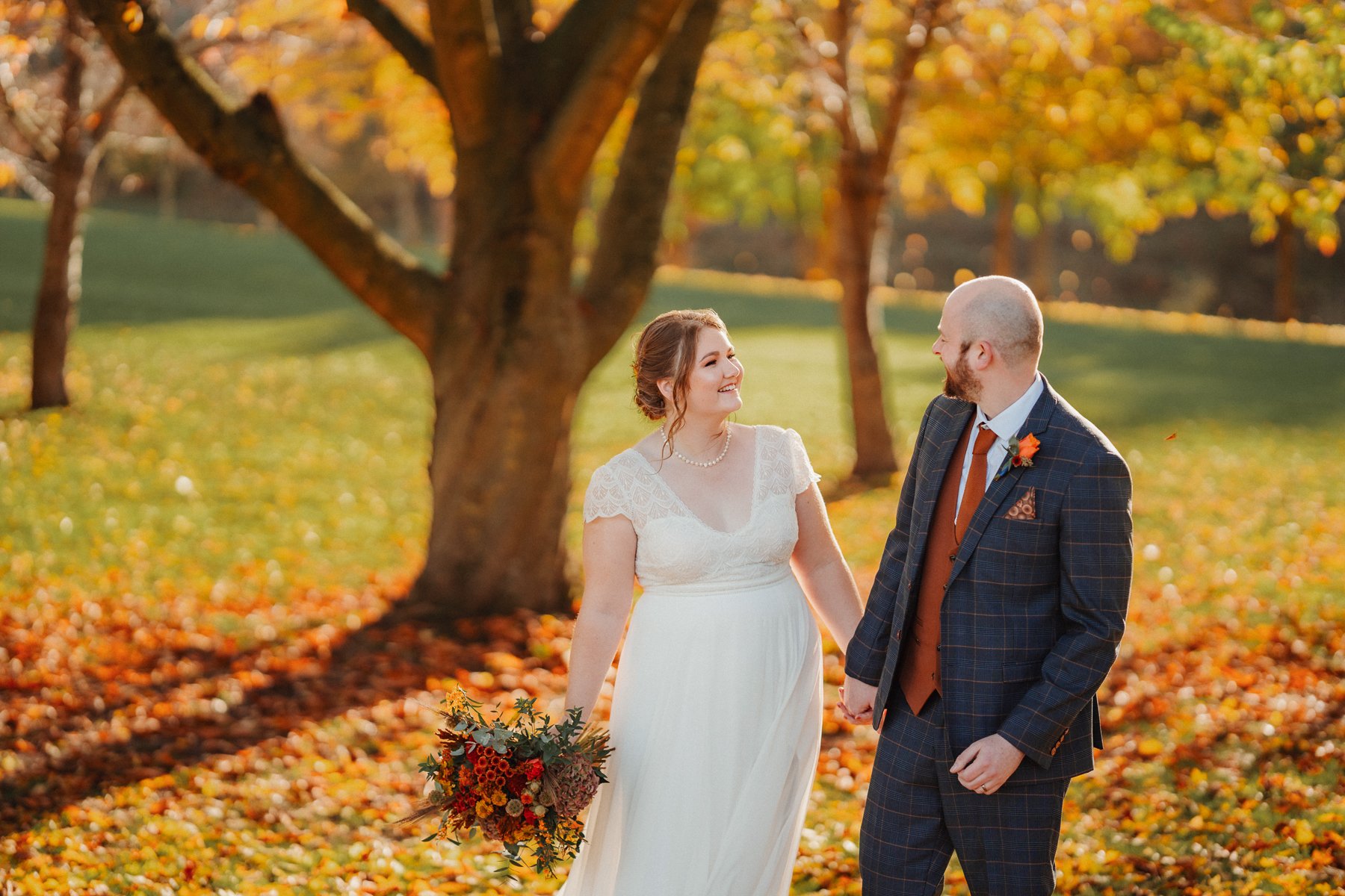 Golden Hour Couples Portraits - Leeds Wedding Photography - Ilkley Wedding Photographer, photoJMO