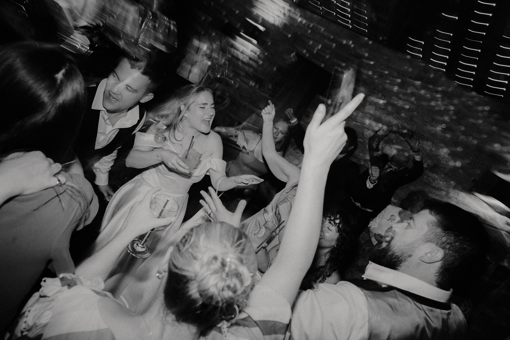 Candid dancefloor photography by wedding photographer Joe Outterside