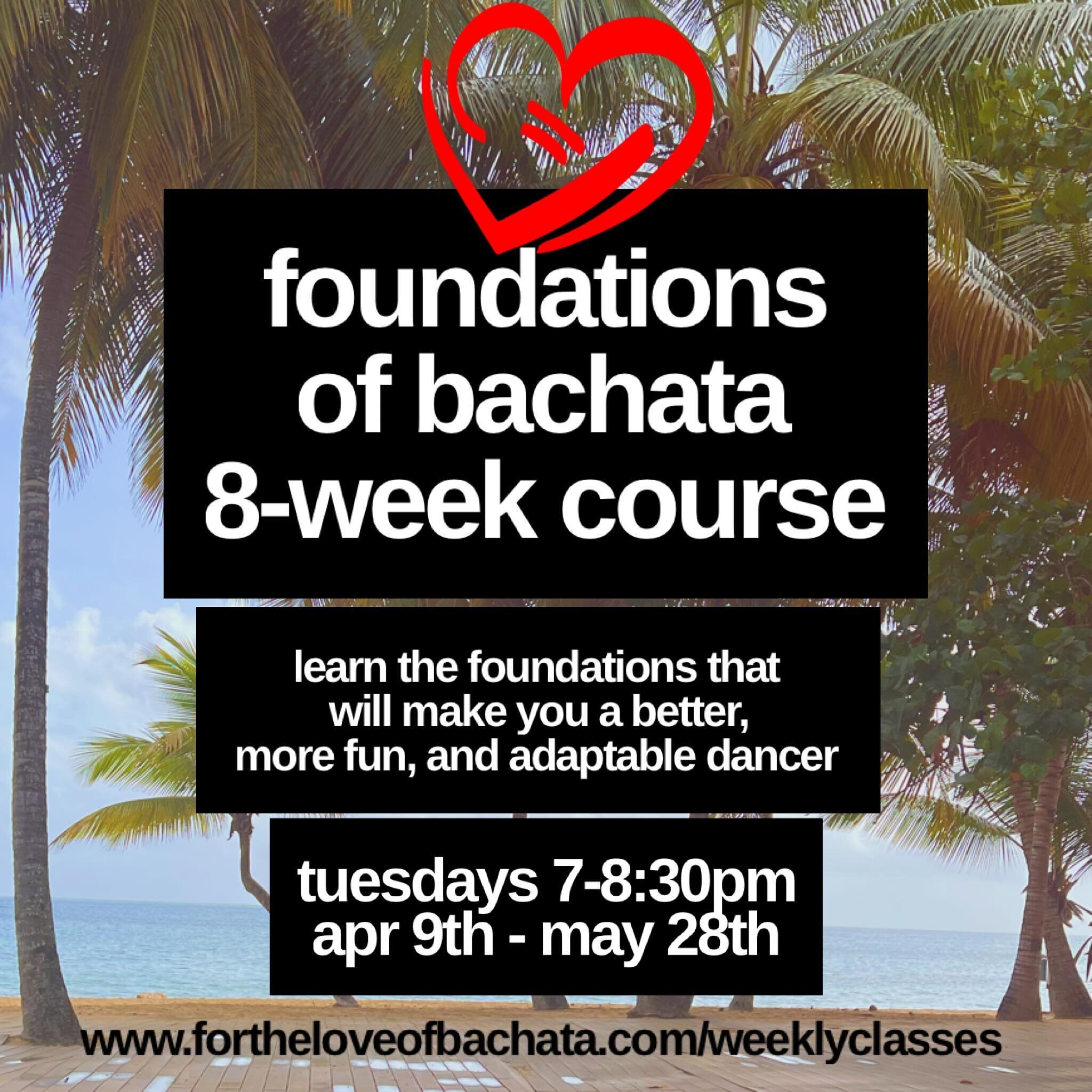 With all the rain and flooding throughout Pittsburgh last night, I made the decision to postpone the start of my 8-week Bachata course until Tuesday, April 9th. This session will continue through May 28th. 

If you were thinking about signing up but 