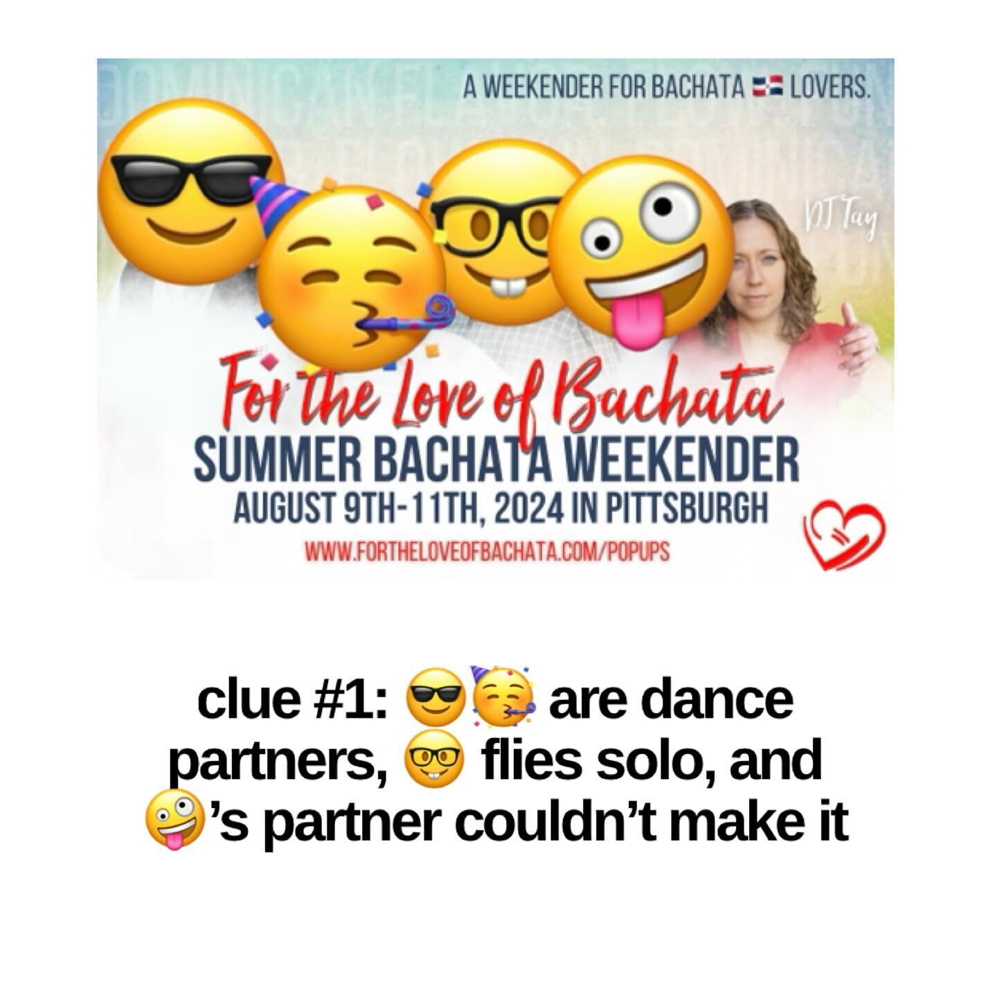 I will be releasing the answers soon, but I figured I would update my clues to be more specific - match the emoji heads for more specific clues! 

Feel free to ask questions below like &ldquo;are 🥳😎 from XYZ?&rdquo; Or does &ldquo;🤓 teach ABC?&rdq
