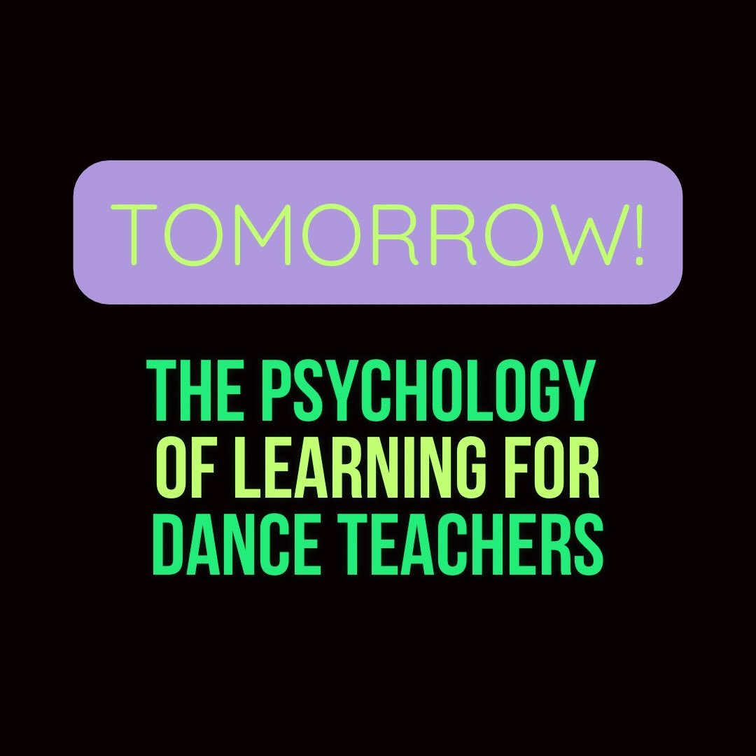 This is your last chance to sign up! 

Whether this masterclass is going to help you prepare to be a dance teacher, or whether you&rsquo;re using it as continuing education for inspired, effective teaching, you will get a lot out of this. 

Register 