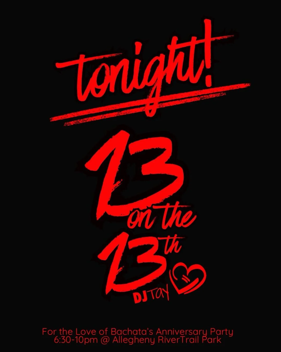 TONIGHT!! 

See you tonight 6:30-10pm to celebrate our 13th anniversary! 

Location: @alleghenyrivertrailpark INSIDE the welcome center. 285 River Ave. off Freeport Rd in Aspinwall.

Online discounts end today at 3pm. Grab all the info and score your