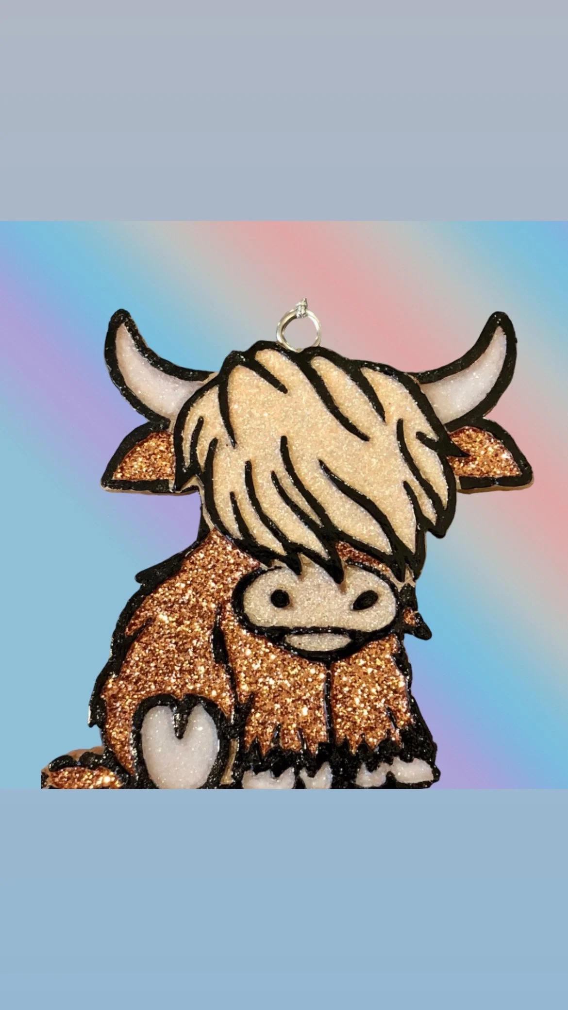 Mini Highland Cow Air  Freshener