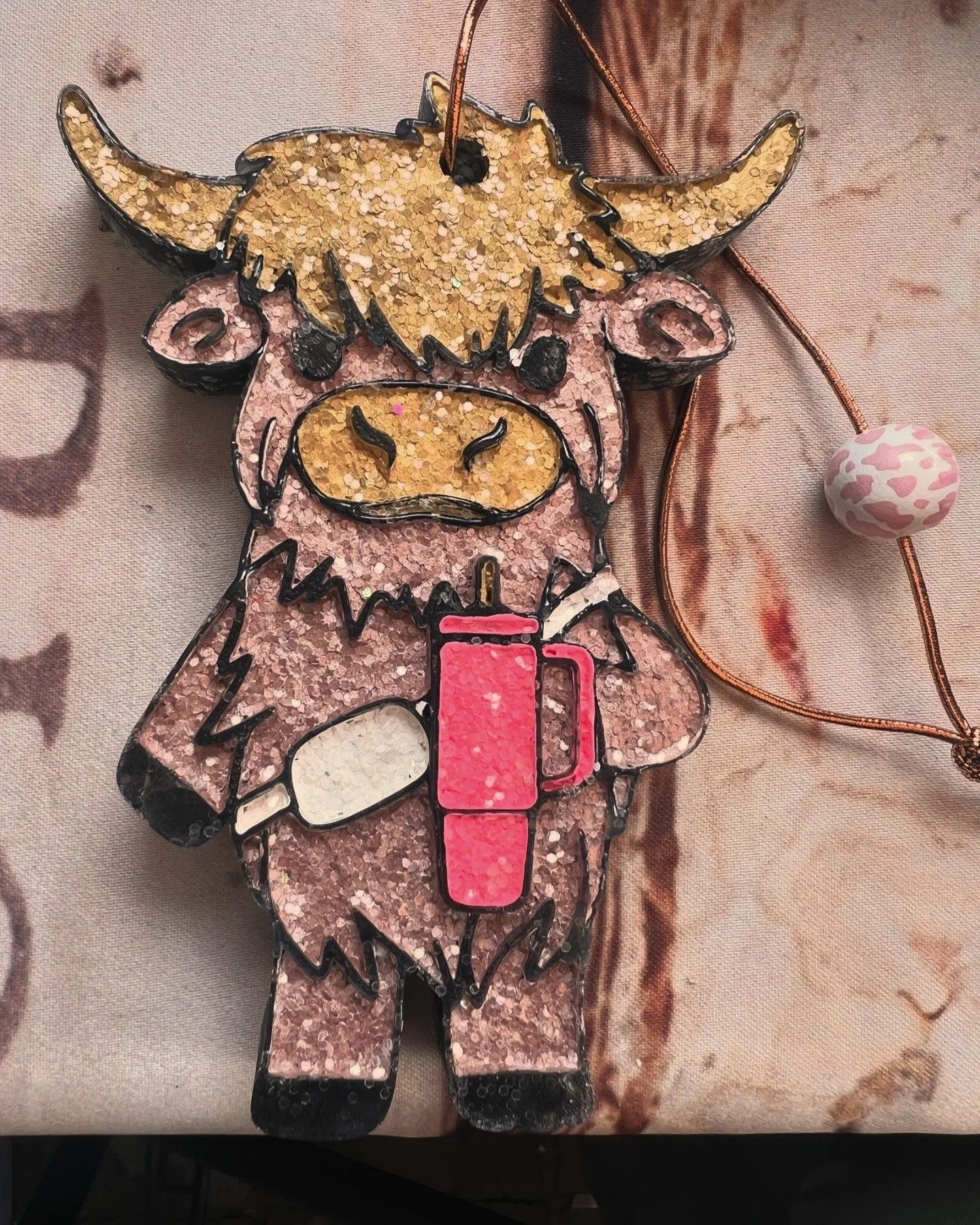 Boujee Highland Cow Air  Freshener