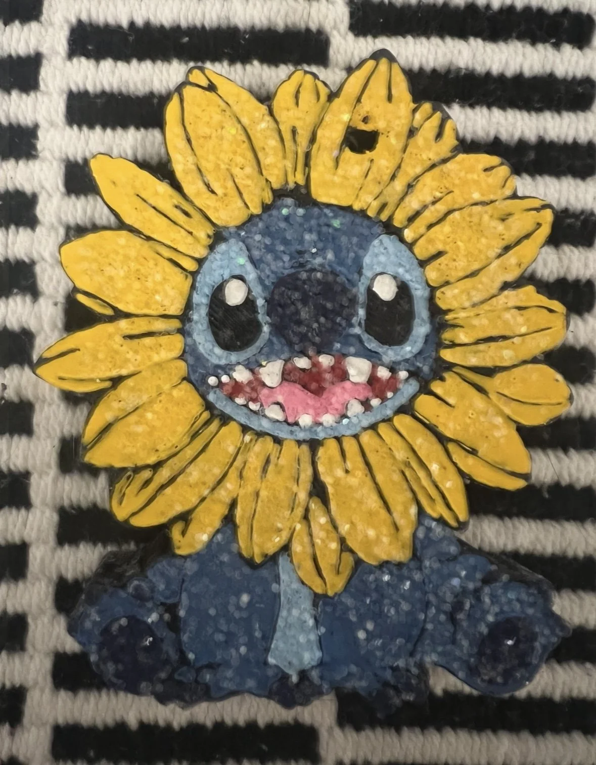 Stich with flower air freshener