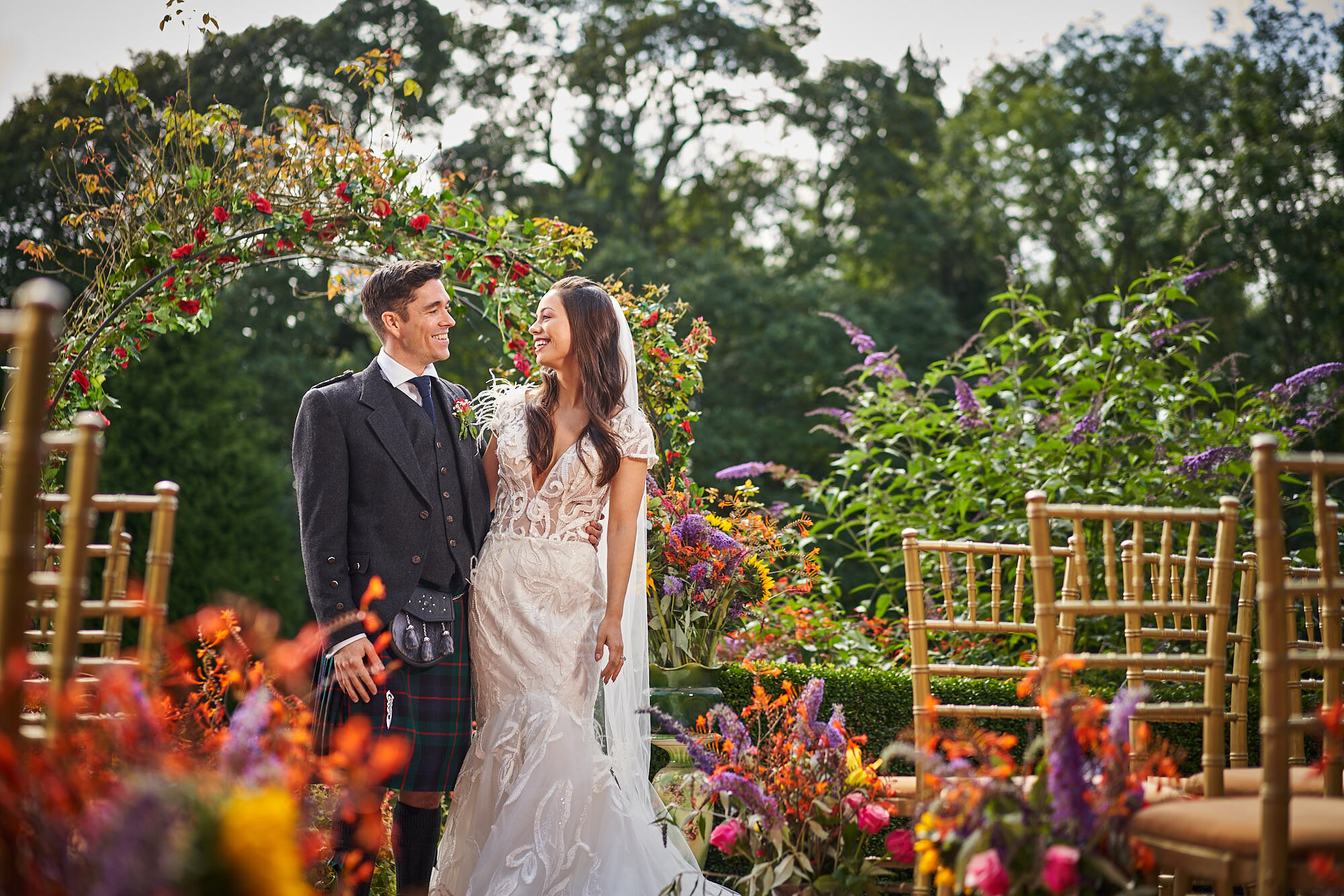 Wedding Venue Rose Arch Garden Kippilaw House 1.jpg