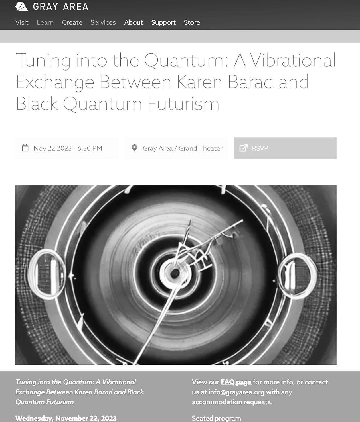 Tuning into the Quantum: A Vibrational Exchange Between Karen Barad and Black Quantum Futurism

This is the last event in a series of talks I've curated exploring quantum thinking. This time, interdisciplinary theorist Prof. Karen Barad and visionary