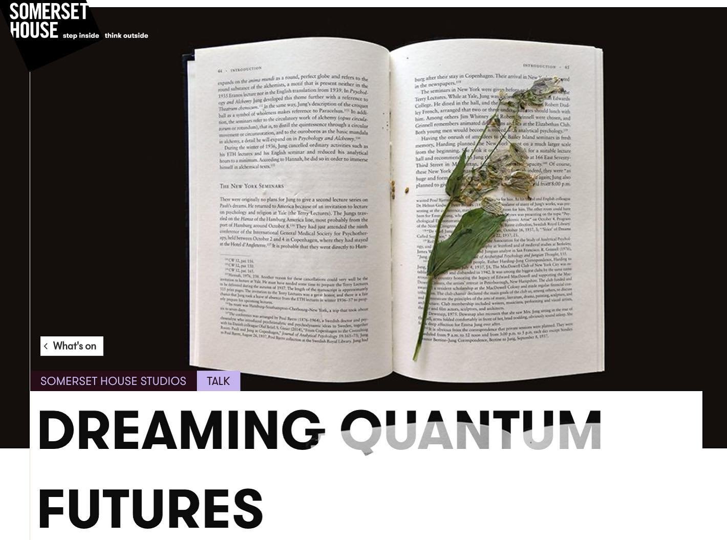 What futures are possible when quantum physics and the unconscious come together?

This is the first in a series of conversations I&rsquo;ve curated on behalf of the @goetheinstitut_london @sfgoethe and Goethe Institut Beijing which aims to foregroun