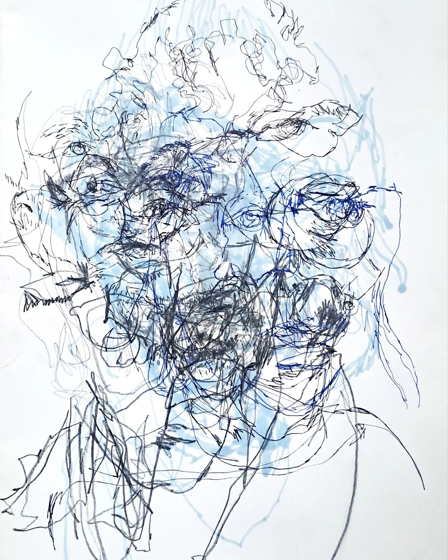 Multi-layered blind drawings from a drawing session with Chloe Briggs @drawingisfree_org last Thursday. 
Lots of life changes and adjustments recently, really great to take some time out for an inspiring trip to London to attend the exhibition launch