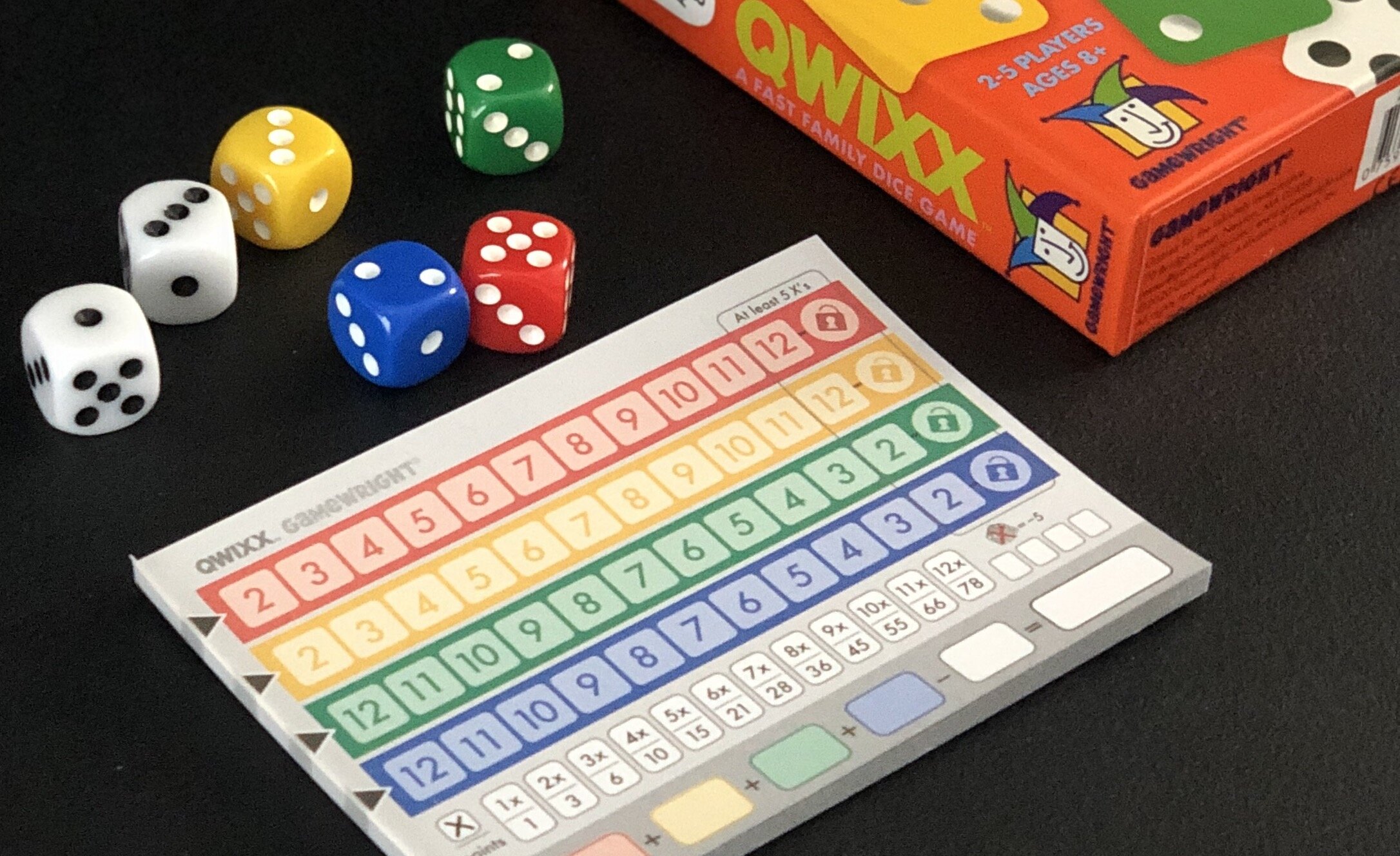 Qwixx, A Fast Family Dice Game