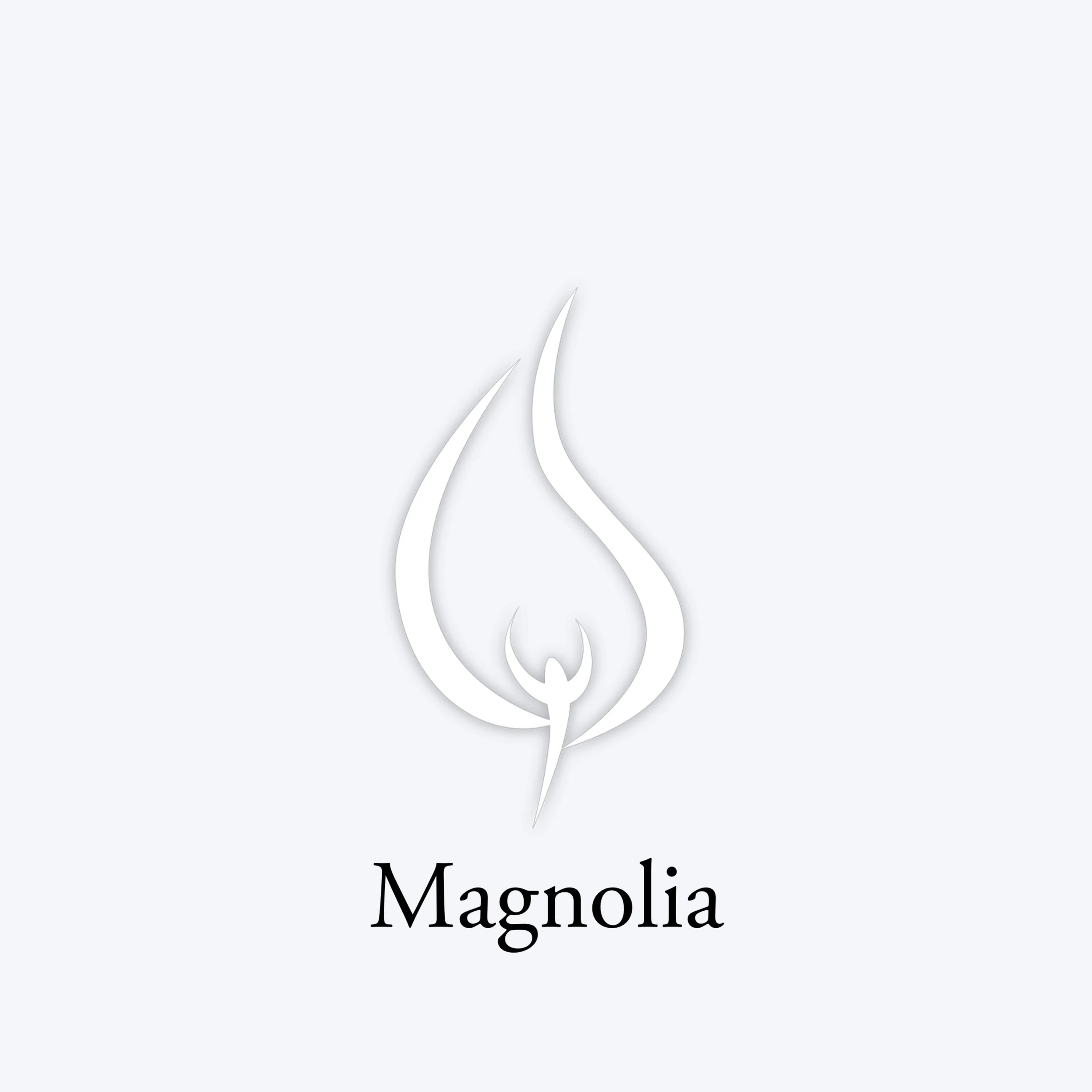 magnolia flowers scented handmade candle 