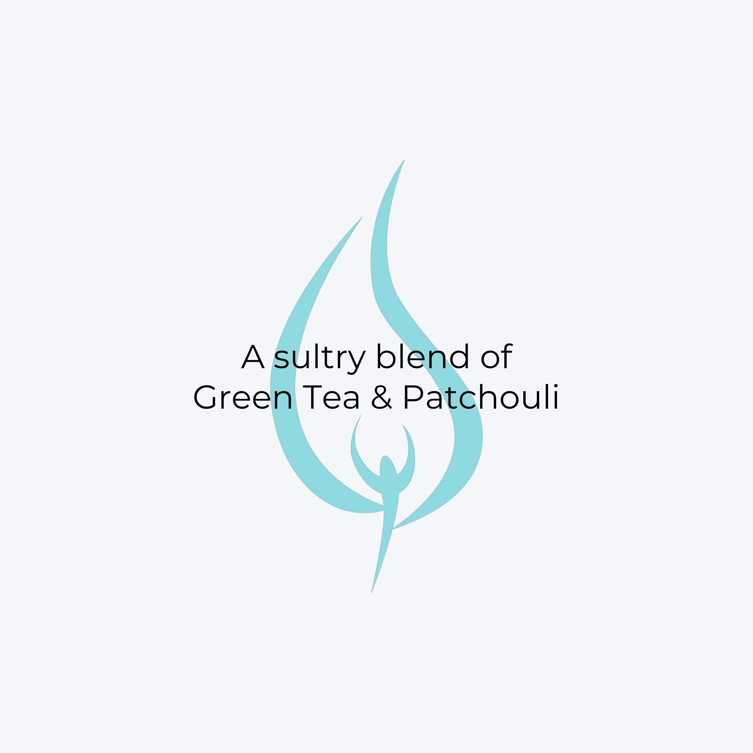 green tea patchouli blend scented candle handmade 5bandco candlemakers leavenworth kansas