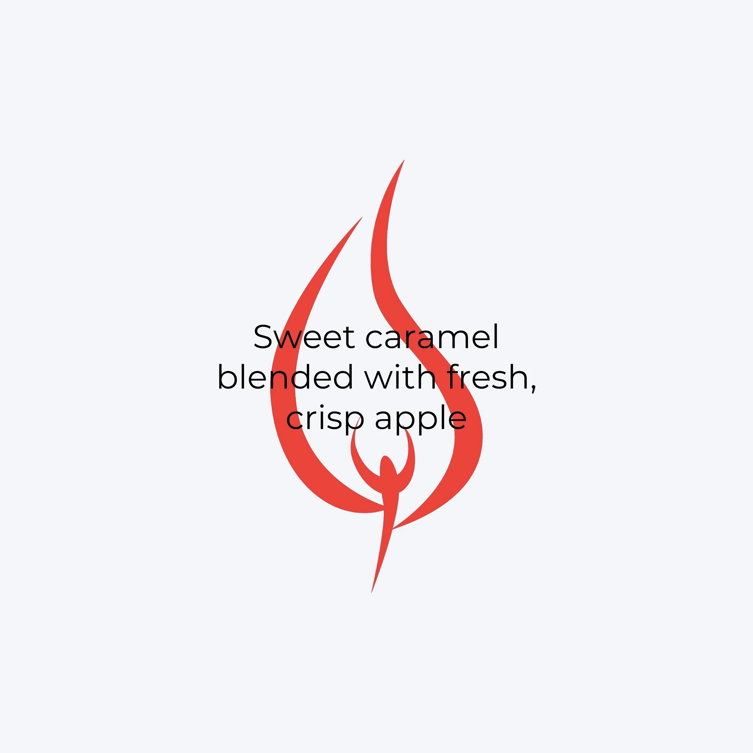 tart crisp apple sweet gooey caramel autumn candle