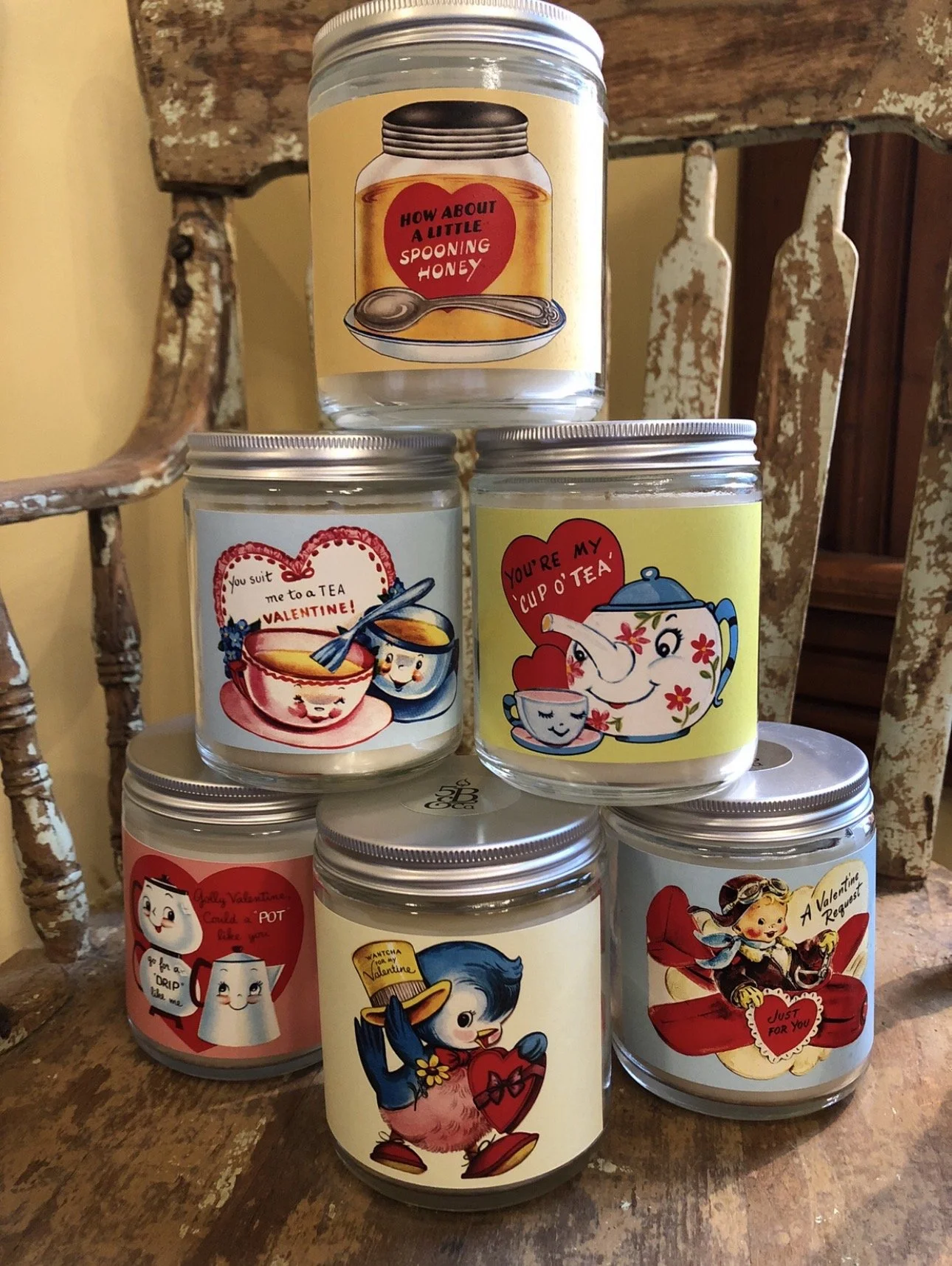 Vintage Valentine Candles