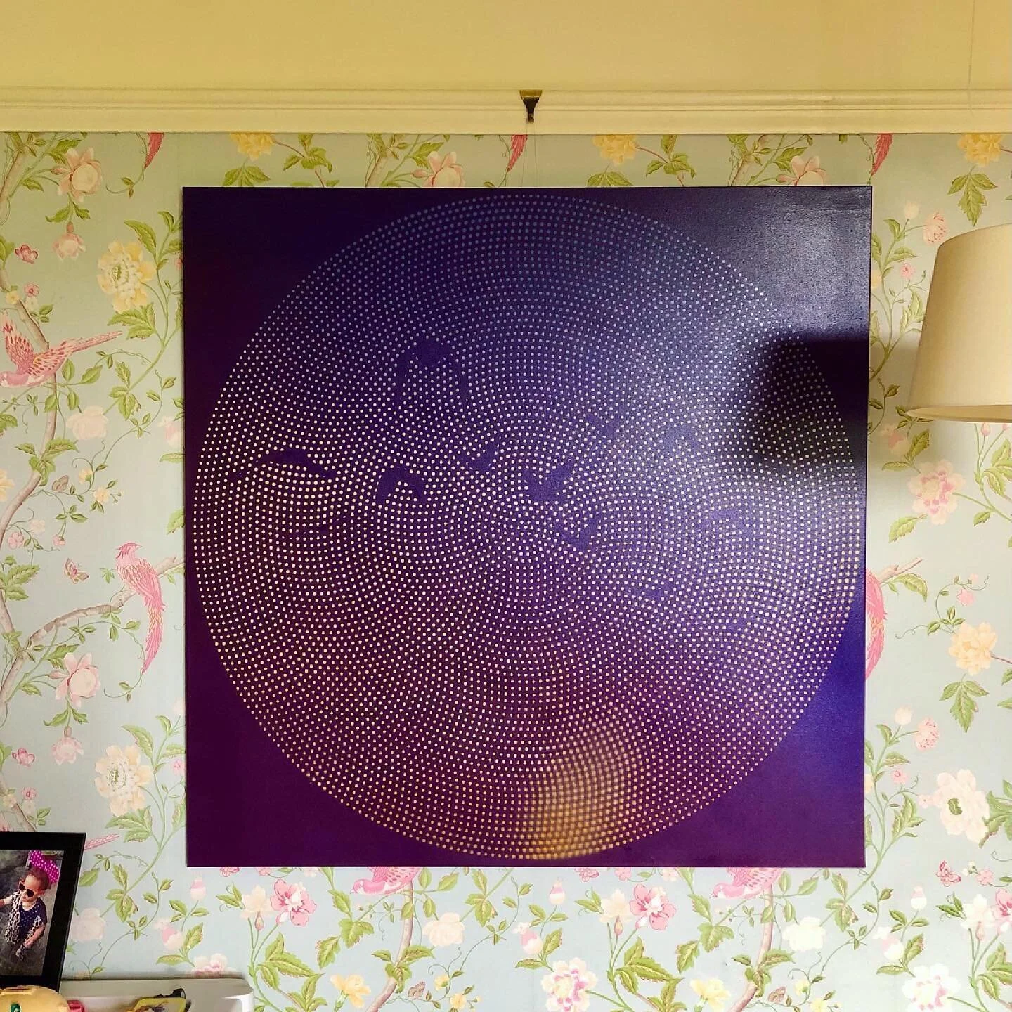 My daughter has claimed this as an early birthday present. I wasn&rsquo;t too sure about it at first but in her room with the bird wallpaper it works. 

I made it to go with Nina Simone&rsquo;s, Feeling good. 

Spraypaint on canvas. 100x100cm

#ninas