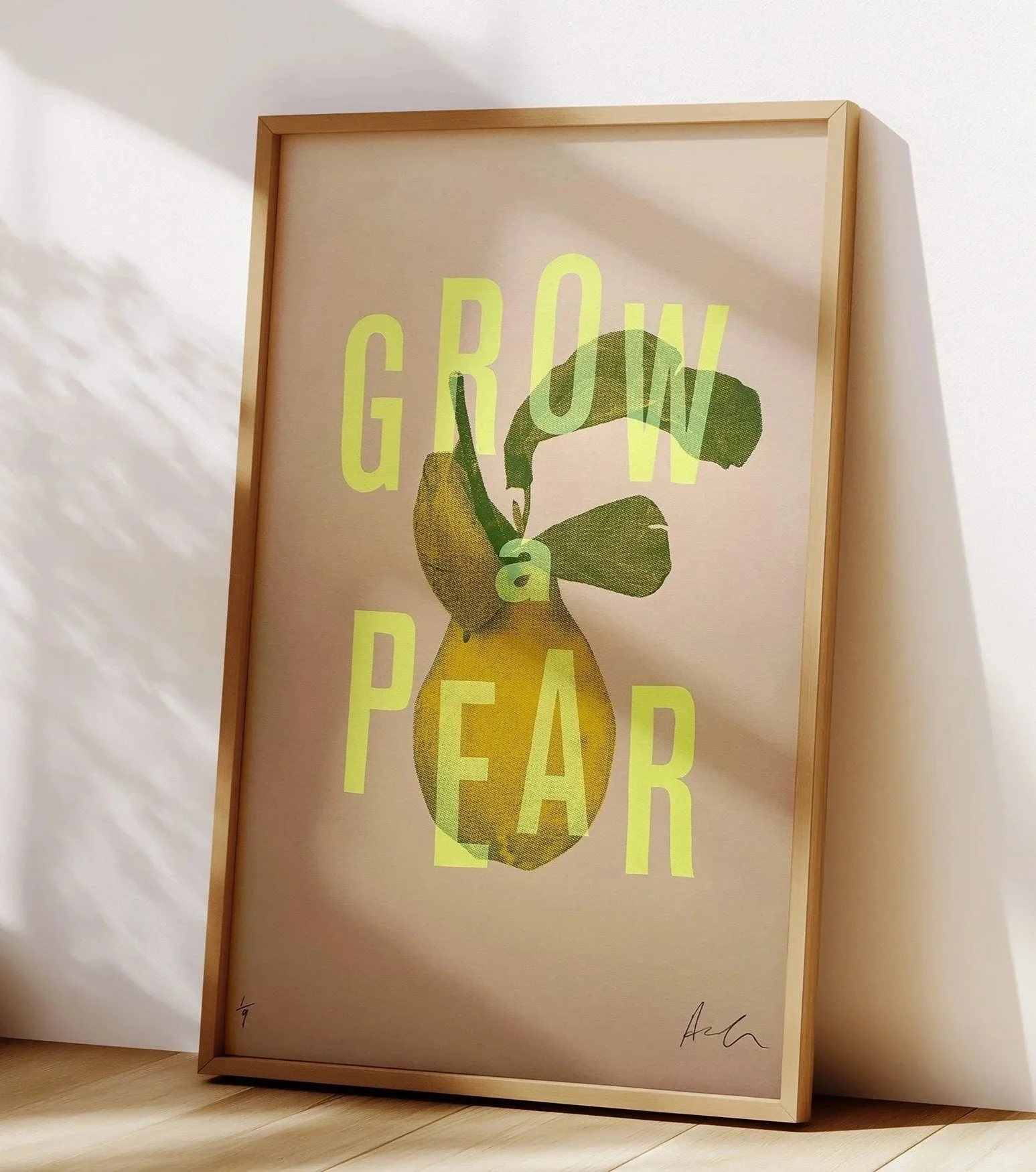 Grow a pear (Stone) 485x645mm