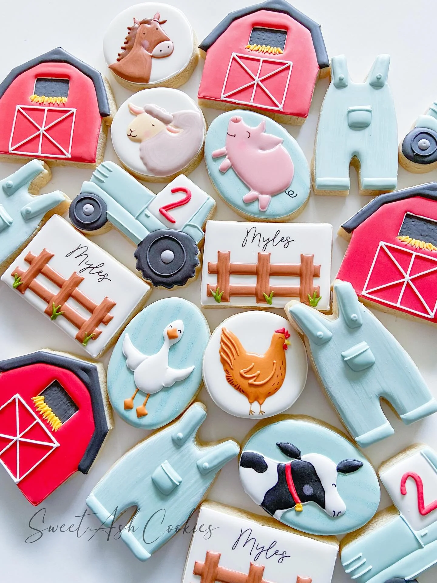 Happy 2nd birthday, Myles! 🚜

#cookiesofinstagram #sugarcookies #royalicing