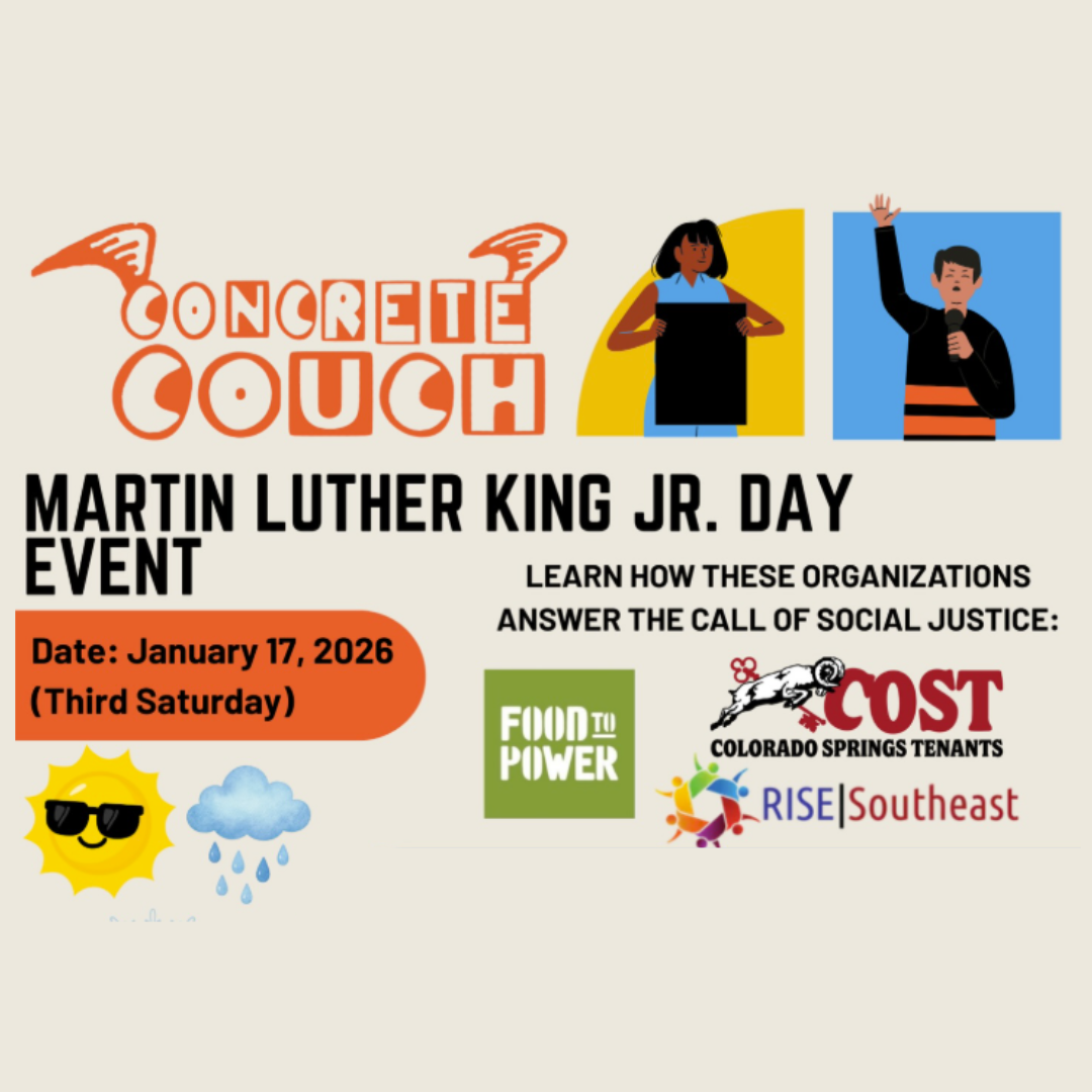 Martin Luther King Jr. Day Event with Concrete Couch