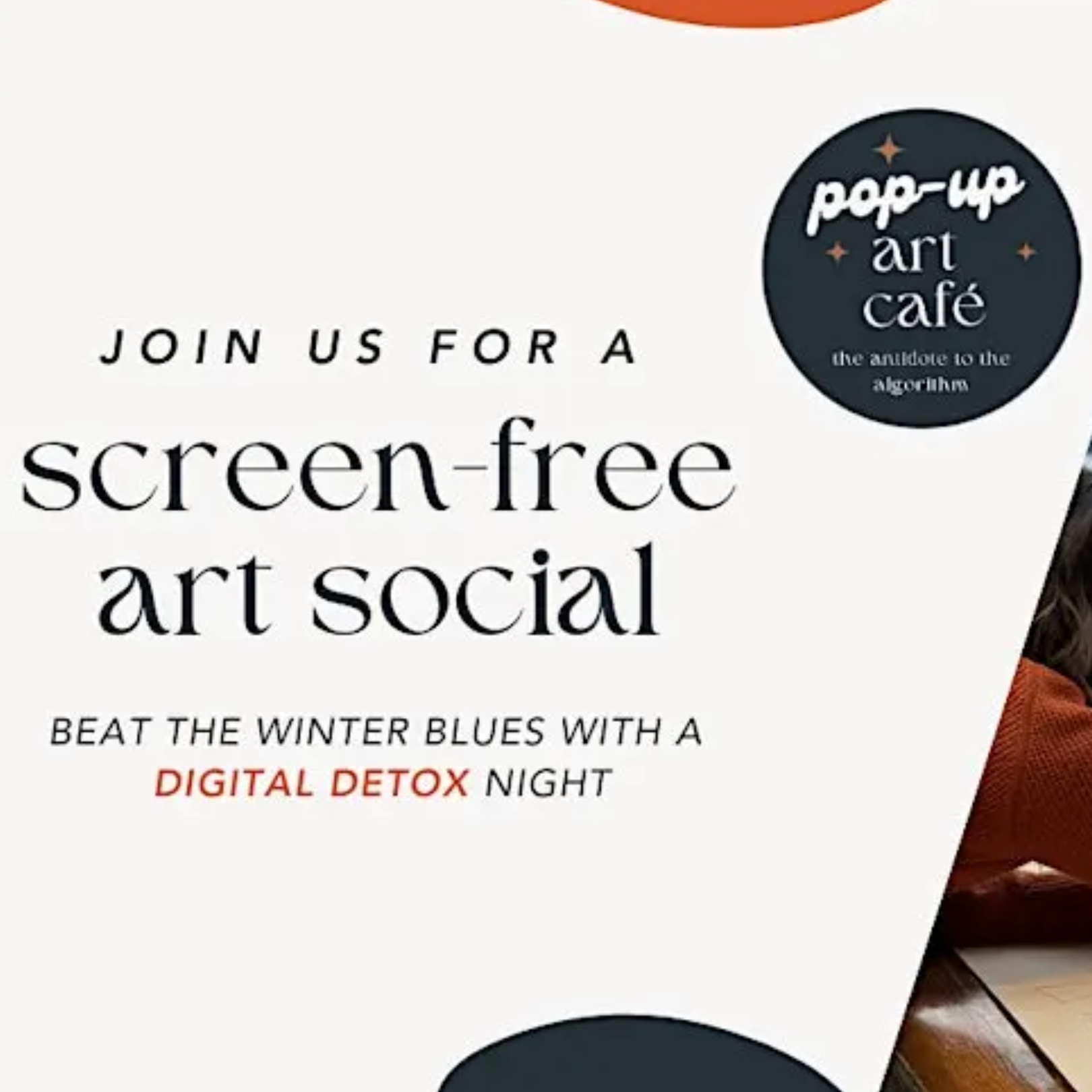 Screen-Free Art Social at Homa Cafe
