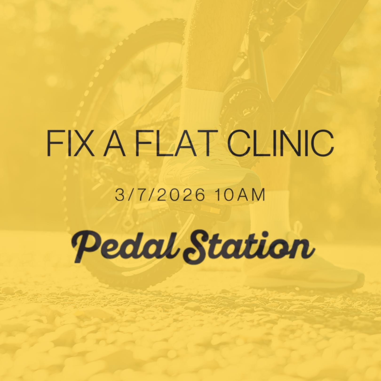 Fix a Flat Clinic at Pedal Station