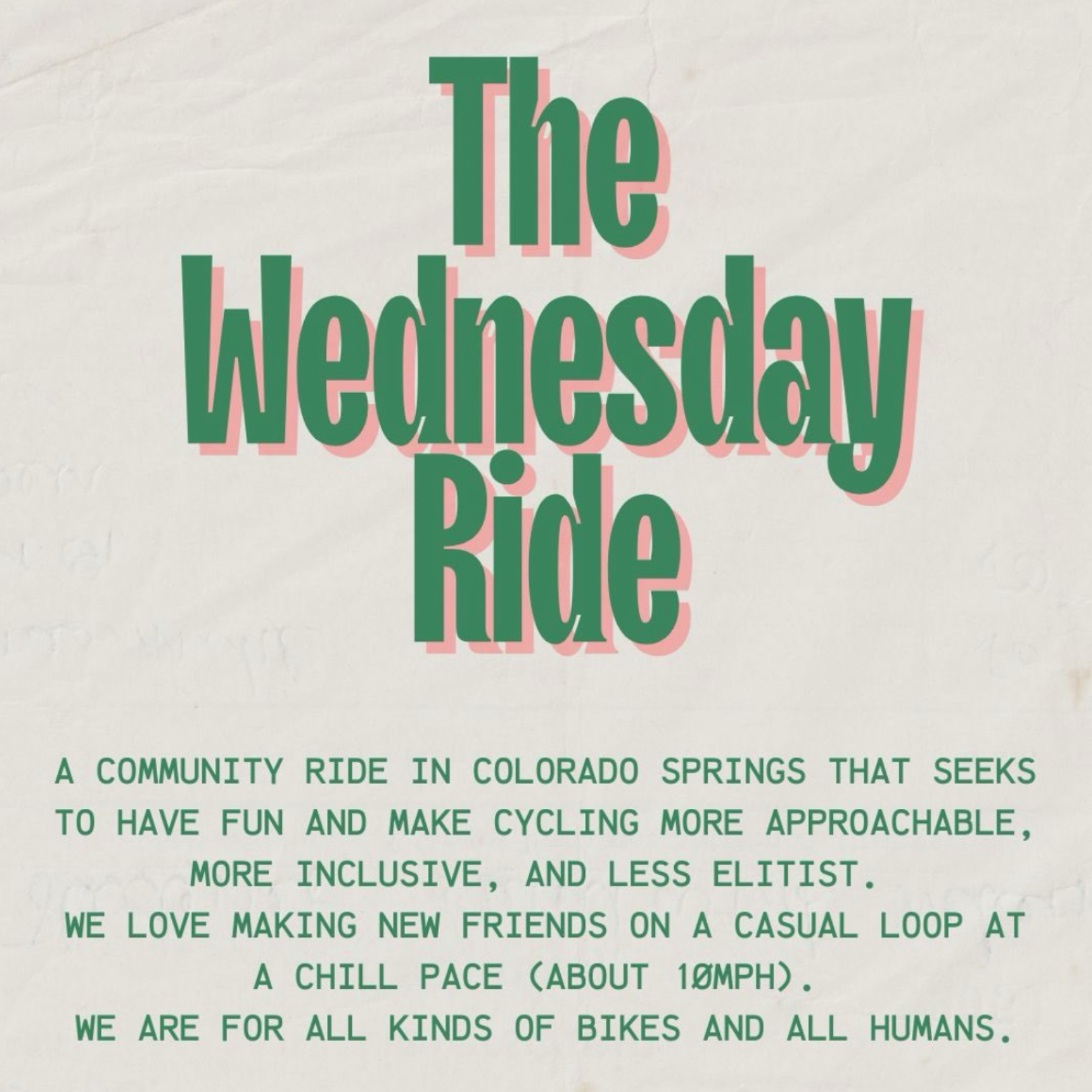 The Wednesday Ride