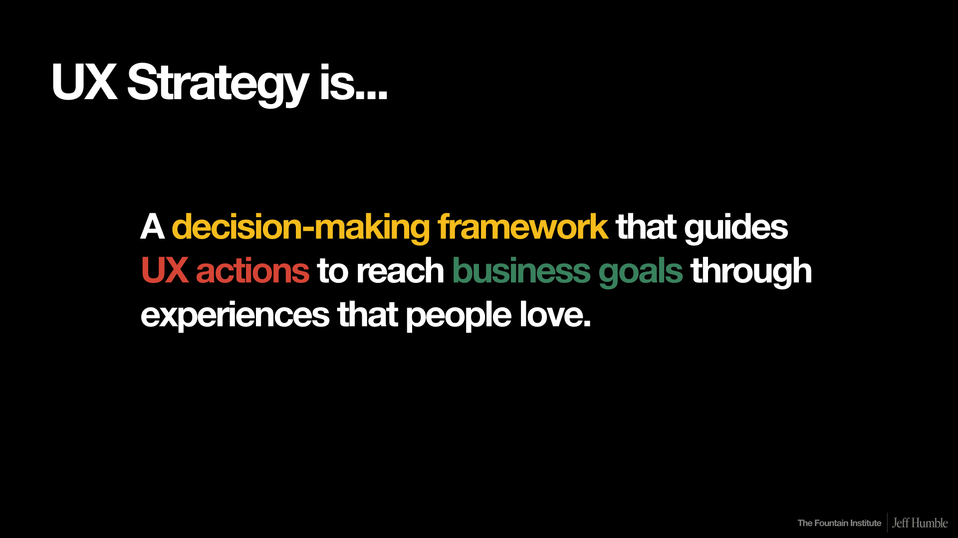 ux strategy definition expert