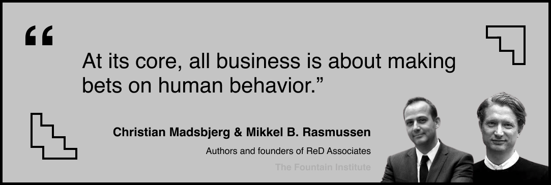 Quote on bets and business by Christian Madsbejerg and Mikkel B Rasmussen
