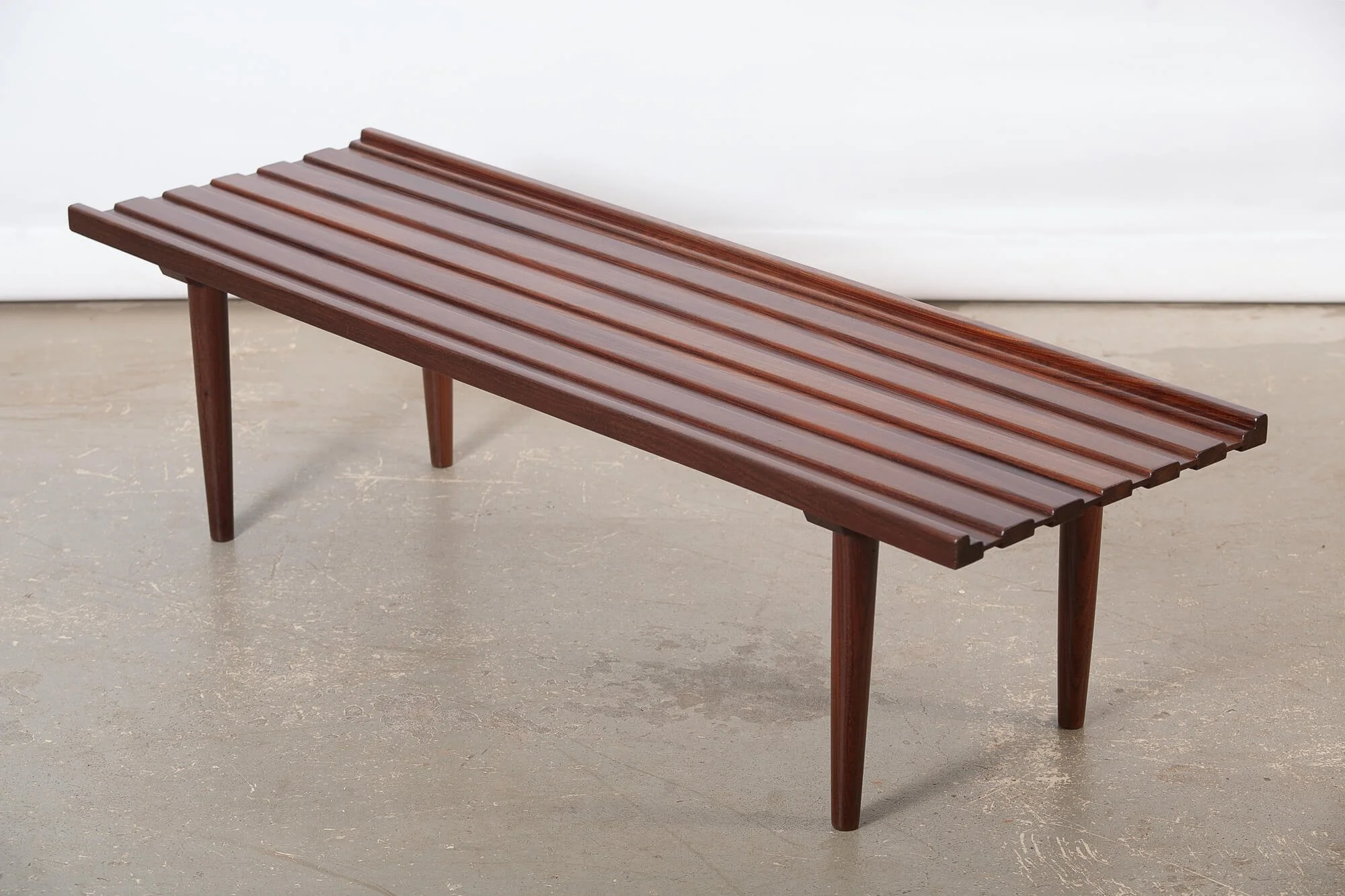 Banc / table à café en teck