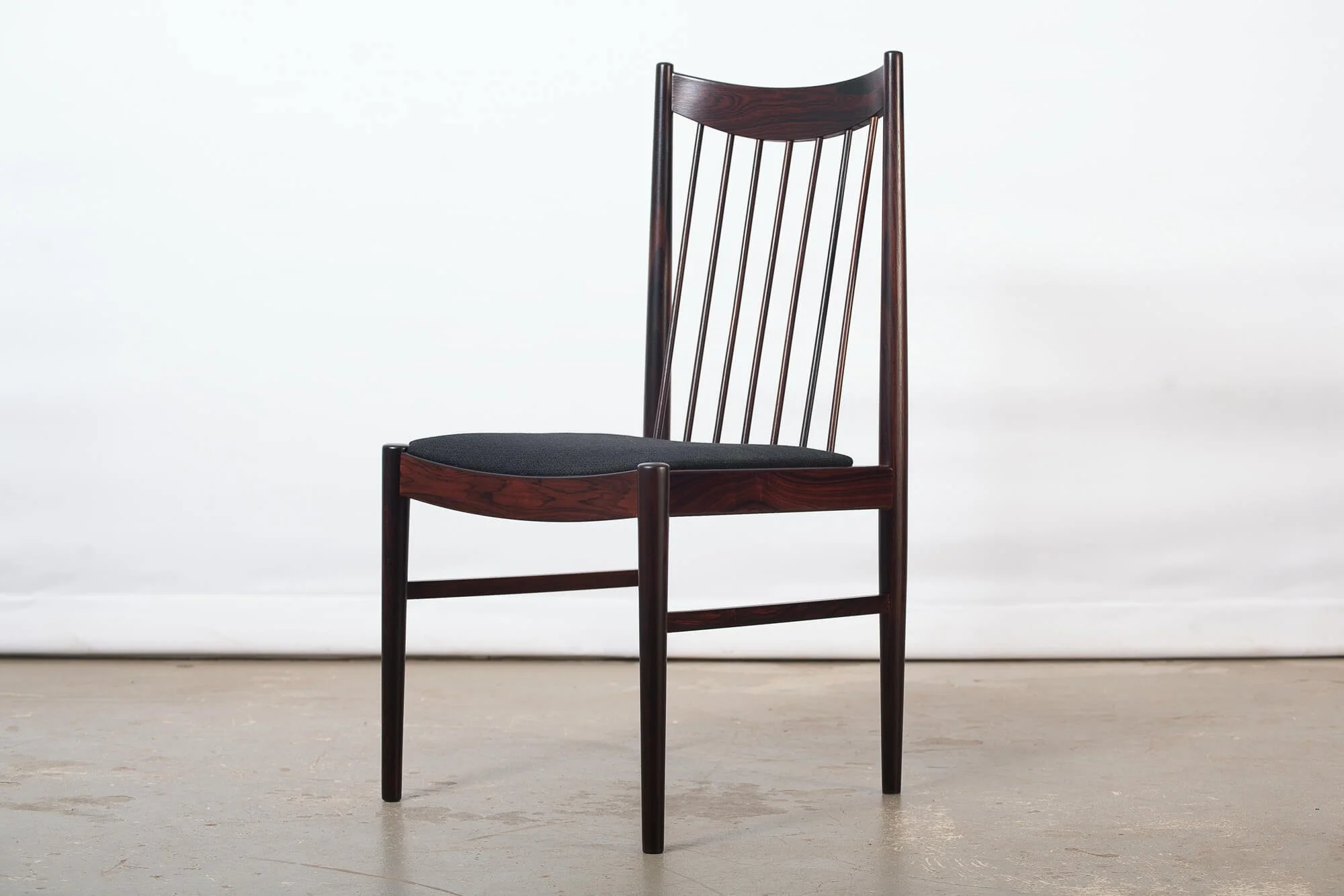 4 chaises de salle à manger en bois de rose